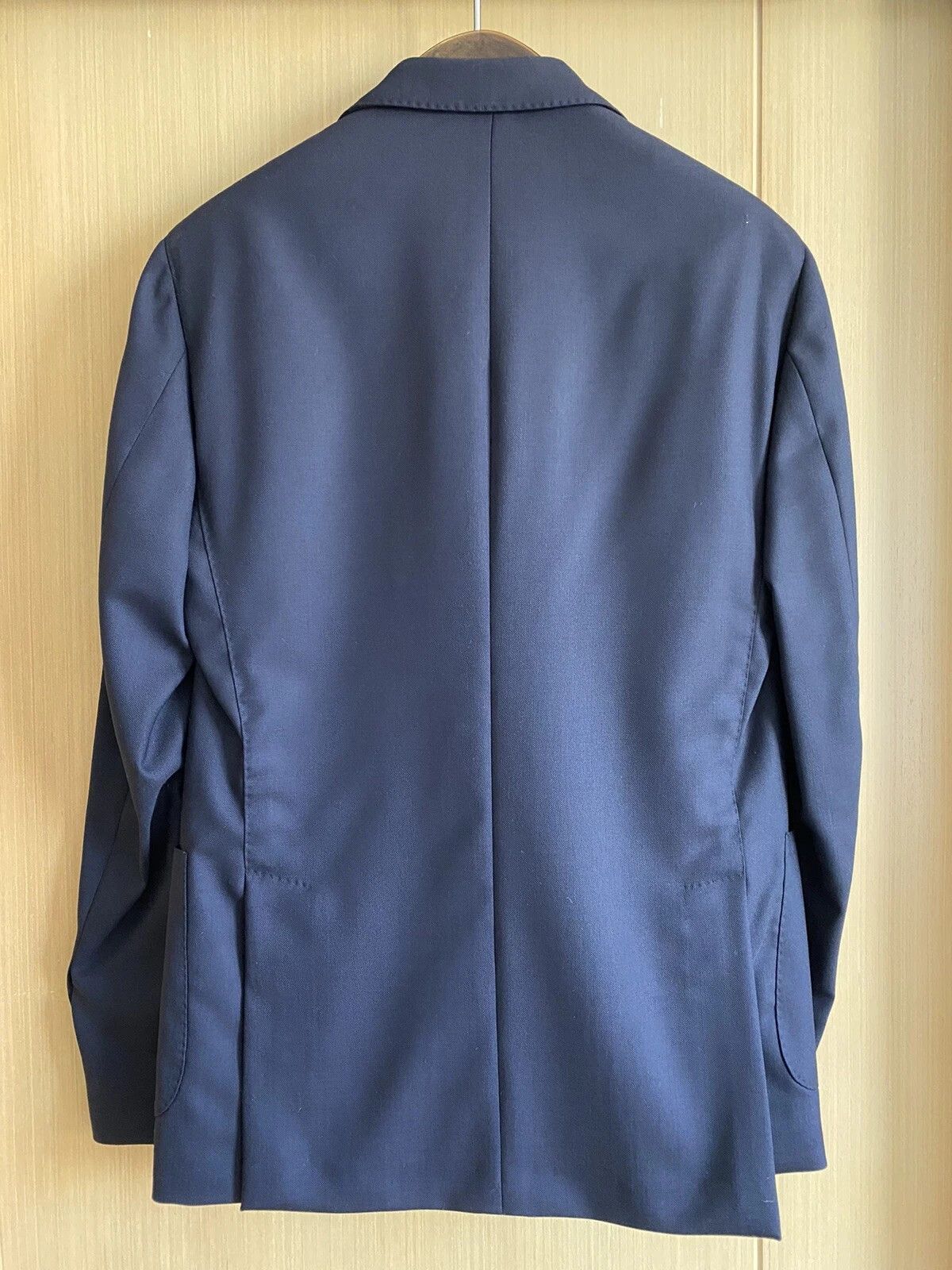 Lardini LARDINI Navy Blue Single Breasted Wool Suit Blazer Size 36R - 5 Thumbnail