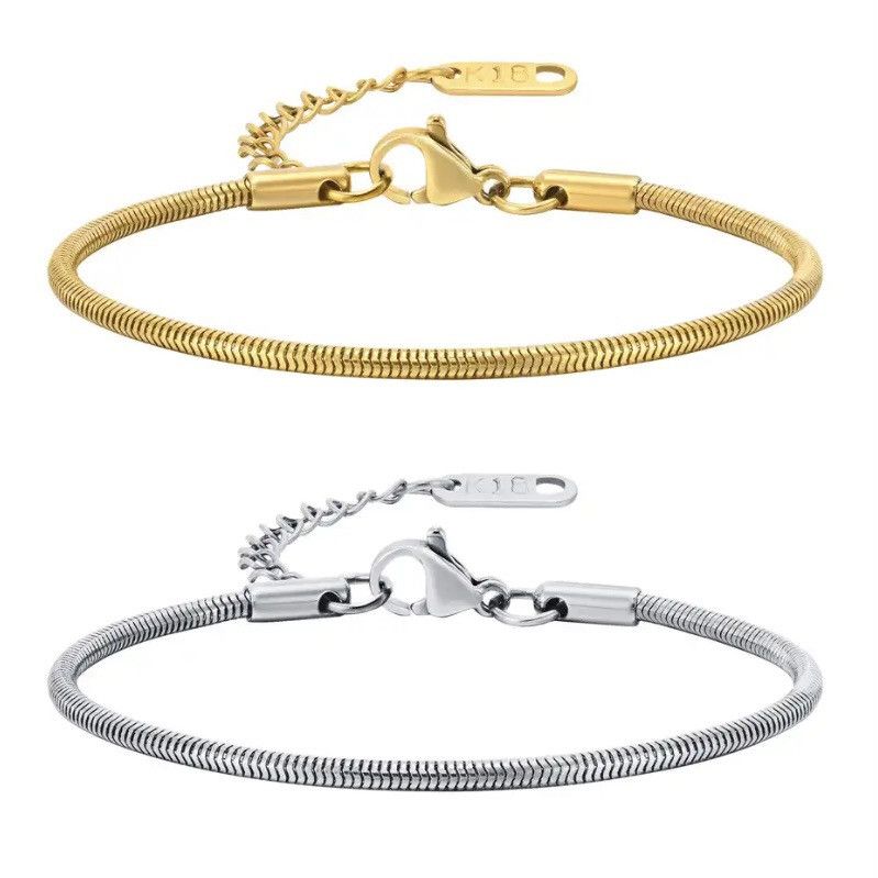 Other Chic 2mm Round Snake Chain Bracelet Size ONE SIZE - 1 Thumbnail