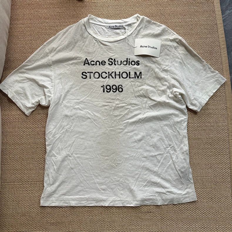Acne Studios Acne Studios Washed, dirty, stained, mud-dyed and aged whi Size US S / EU 44-46 / 1 - 1 Thumbnail