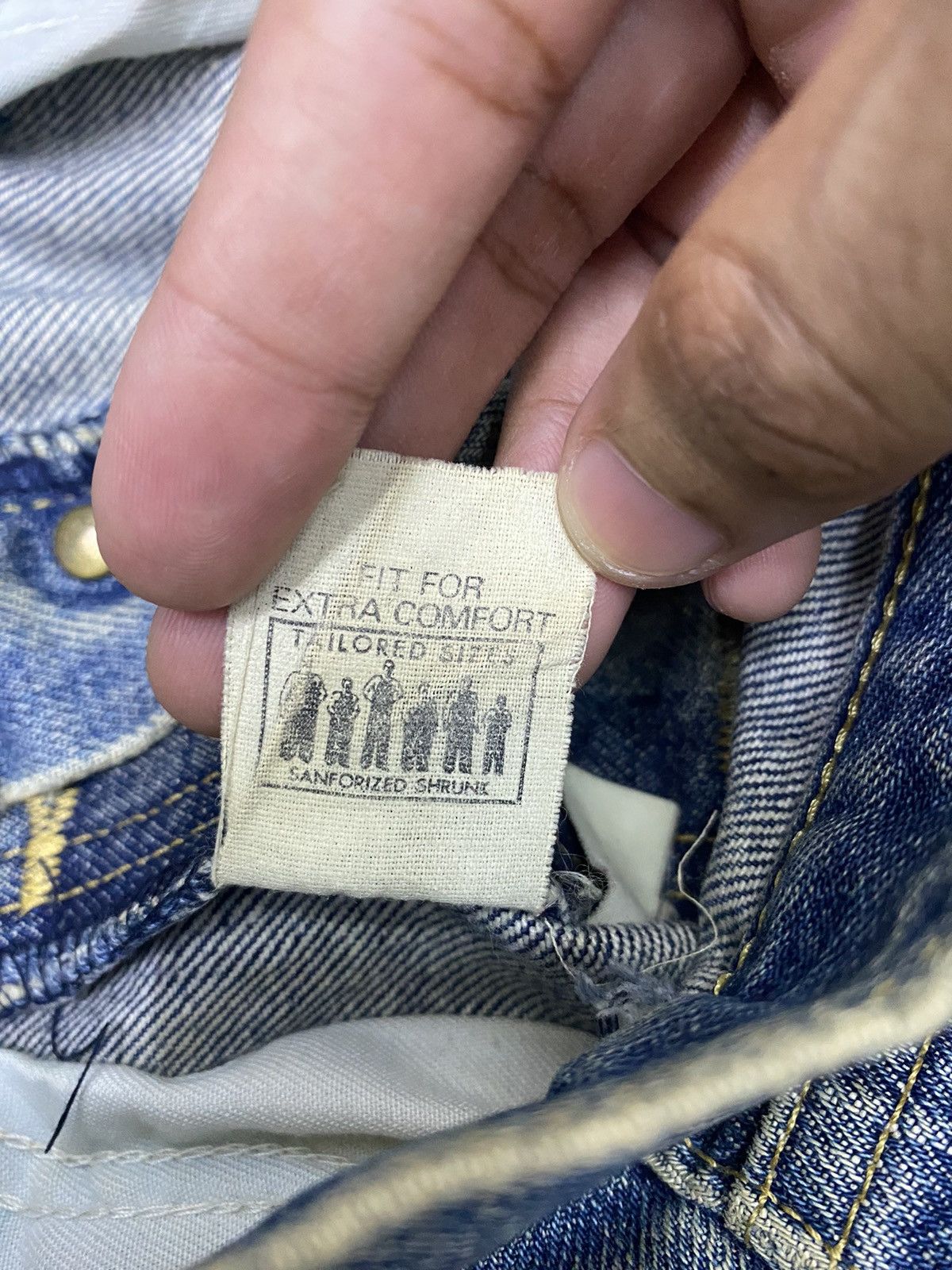 Lee VINTAGE LEE RIDERS SCOVILL SANFORIZED DISTRESSED DENIM JEANS Size US 28 / EU 44 - 11 Thumbnail