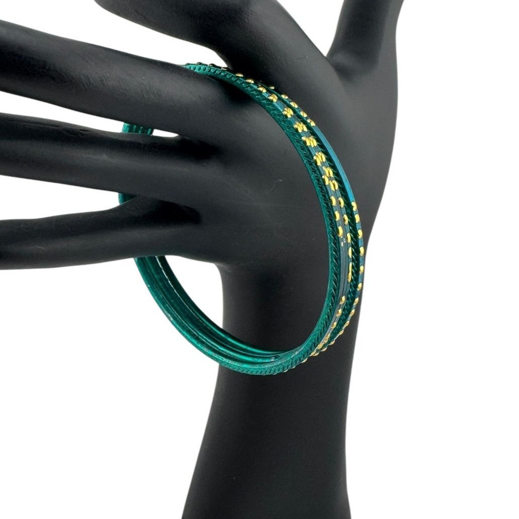 Other Bright Green Bangles Asian Trio for Effortless Boho Layers Size ONE SIZE - 1 Thumbnail