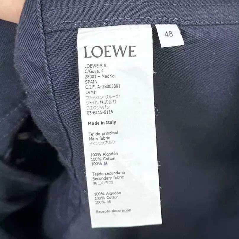 Loewe LOEWE navy blue logo hooded jacket 48 Size US M / EU 48-50 / 2 - 4 Thumbnail