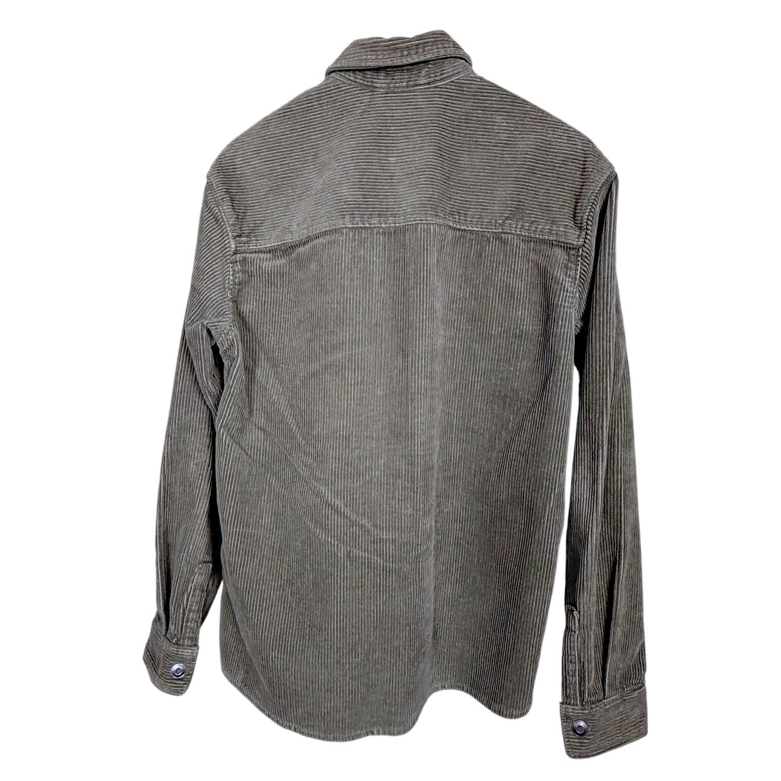 Zara Zara Corduroy Men's Button-Up L/S Shirt Shacket Green Small Size US S / EU 44-46 / 1 - 2 Thumbnail