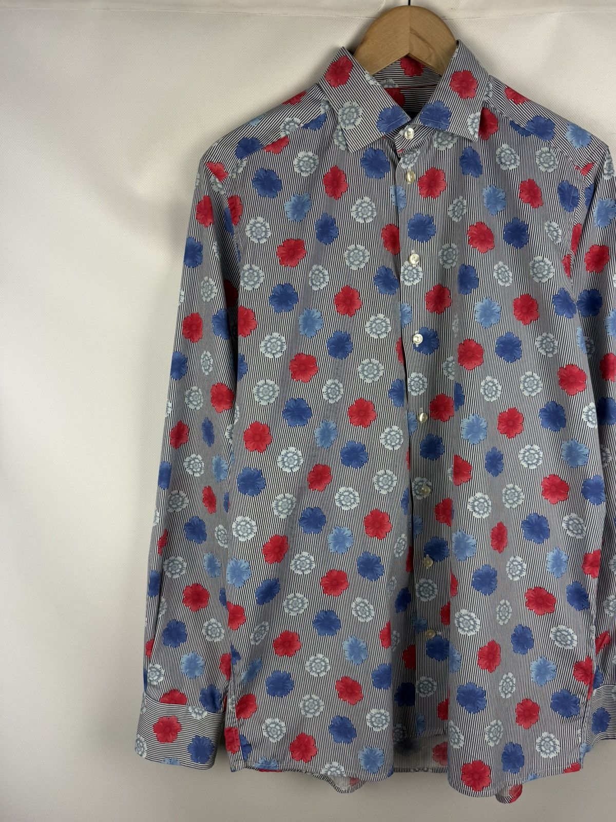 Eton Eton Contemporary Long Sleeve Floral Pattern Button Up Shirt Size US L / EU 52-54 / 3 - 2 Thumbnail
