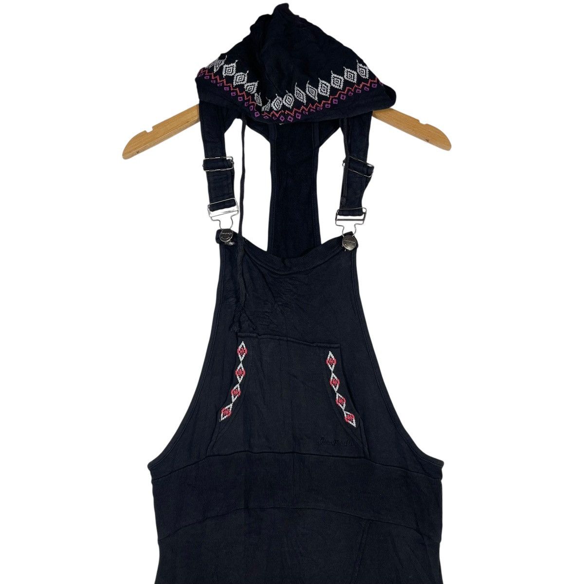 Ocean Pacific Ocean Pacific OP Sunwear Hooded Overall Dress Black Tribal Size 32" / US 10 / IT 46 - 2 Thumbnail