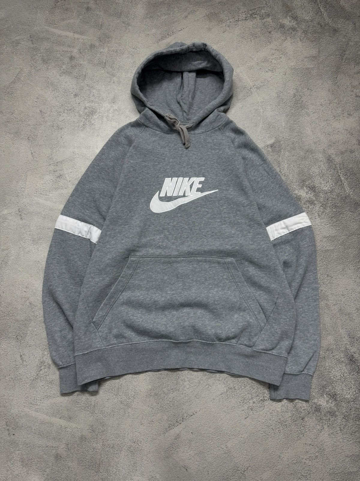 Nike Vintage Y2K Nike Big Swoosh Hoodie 00’s Size US XL / EU 56 / 4 - 2 Thumbnail