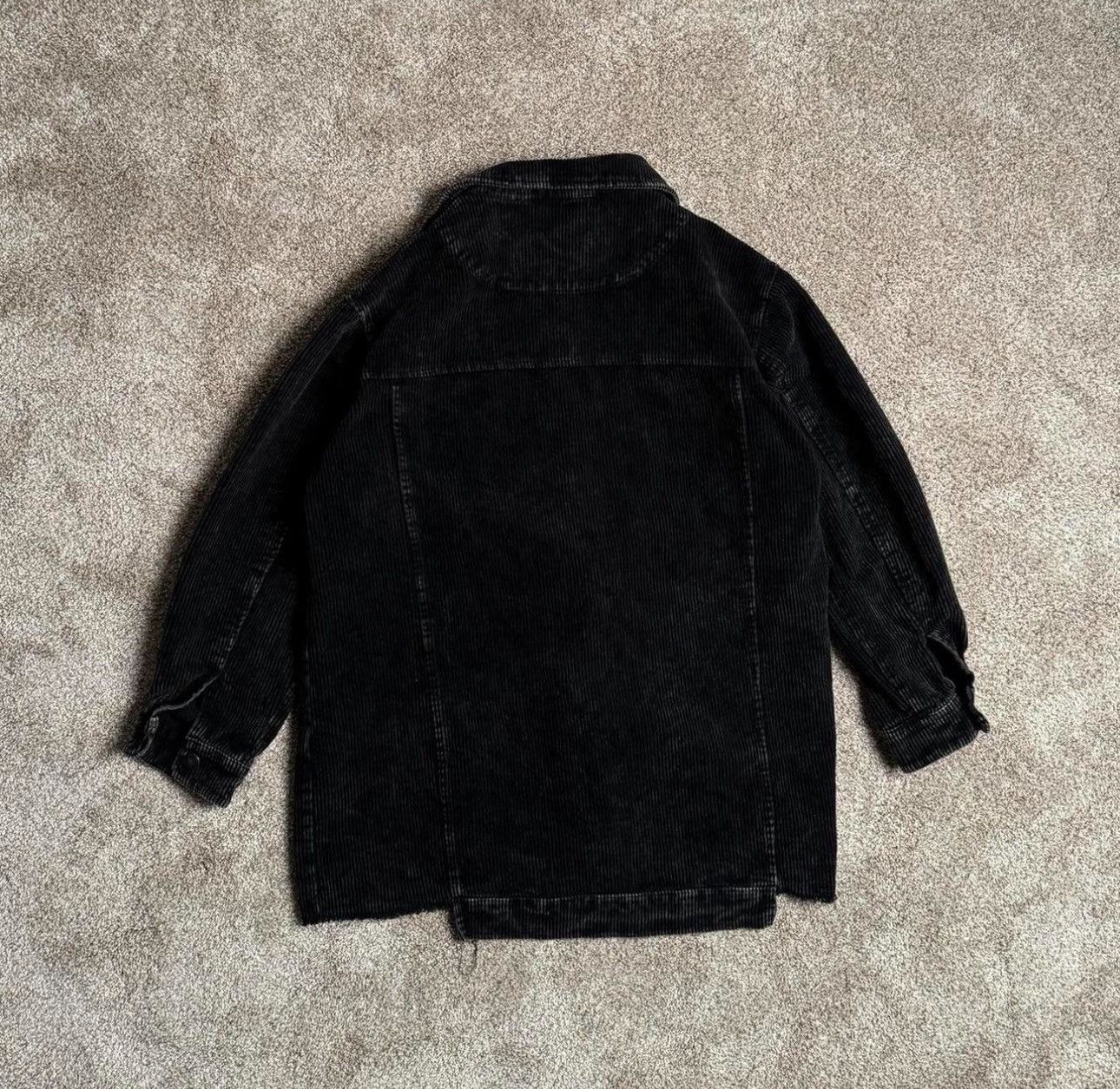 Vintage BLACK DISTRESSED CORDUROY JACKET Size US S / EU 44-46 / 1 - 5 Thumbnail