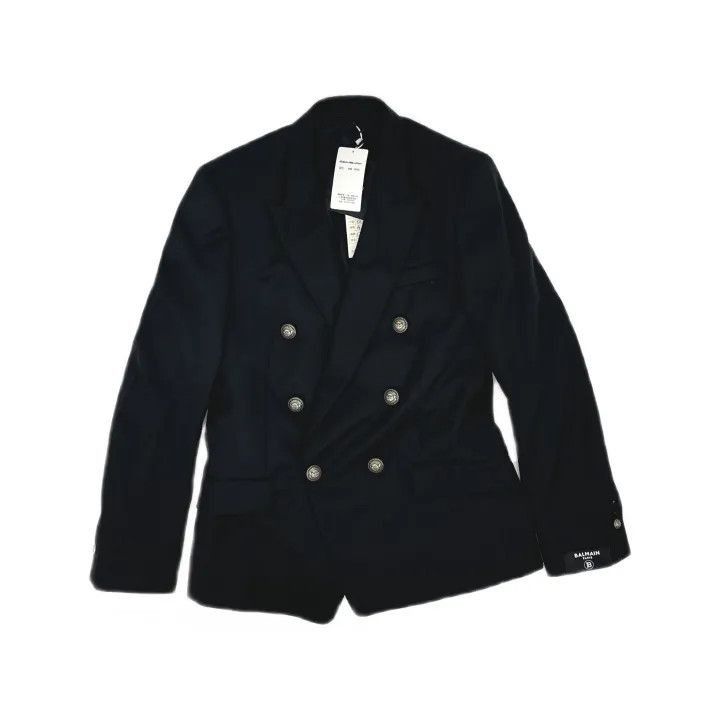 Balmain Balmain Black Double-Breasted Jacket for Men -2507 Size US L / EU 52-54 / 3 - 2 Thumbnail