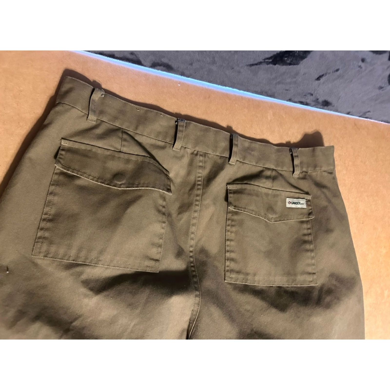 Vintage Gander Mountain Brush Briar Duck Hunting Pants 40x31 Brown Canvas 5-Pocket Zip Button Workwear Mens Hunting Pants Size US 40 / EU 56 - 7 Thumbnail