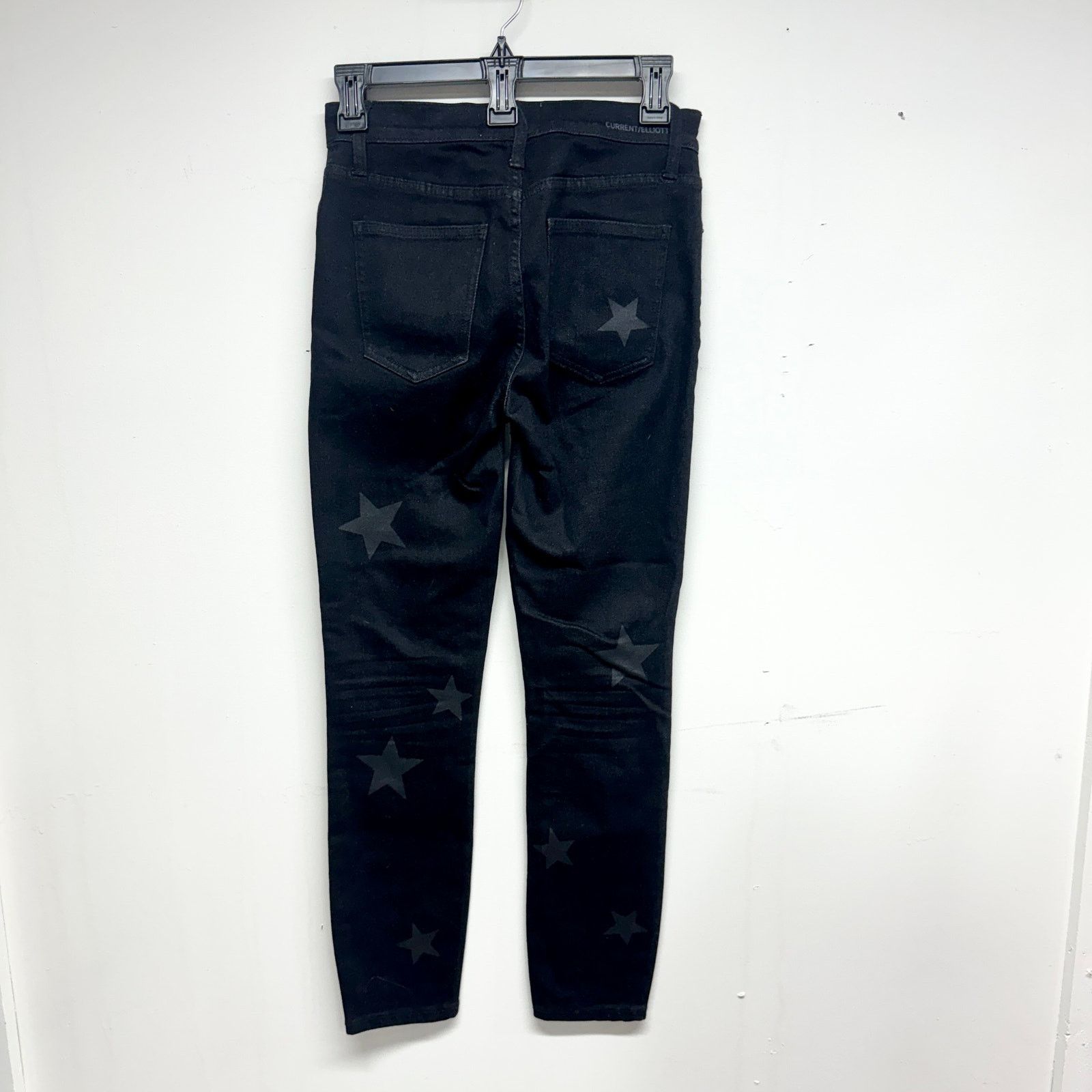 Current/Elliot Current Elliott Black High Rise Skinny Jeans Stars Size 25 Size 25" / US 0 / IT 36 - 3 Thumbnail
