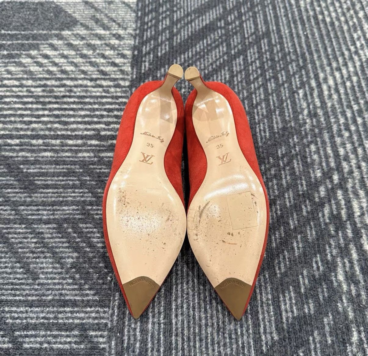 Louis Vuitton Louis Vuitton Suede High Heels J42 Size US 4 / IT 34 - 6 Thumbnail