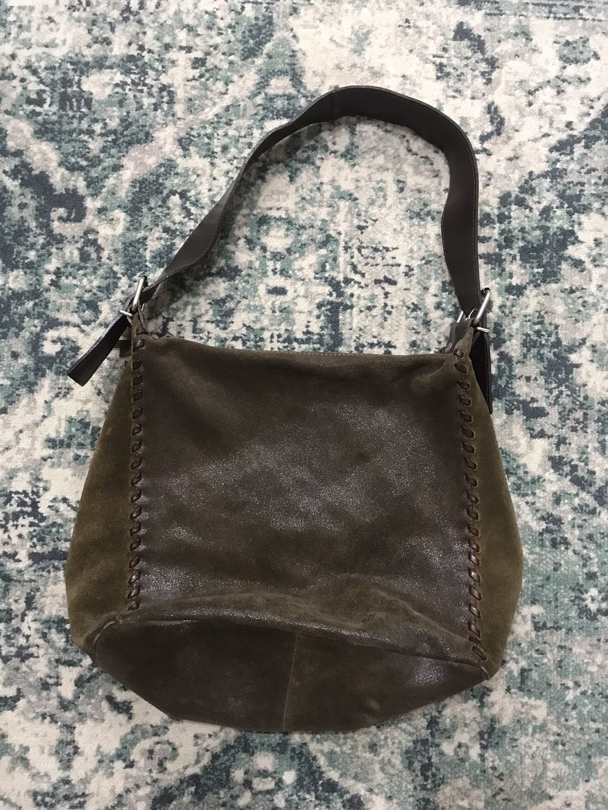 Made In Italy Laura Di Maggio Waxed Leather Handbag