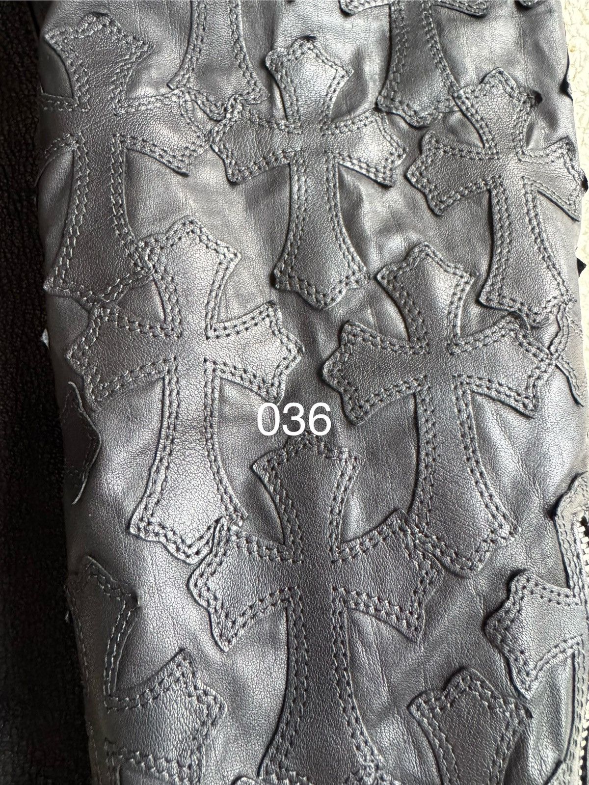 Chrome Hearts Flurries Leather Cemetery Cross Jacket Size US L / EU 52-54 / 3 - 2 Thumbnail