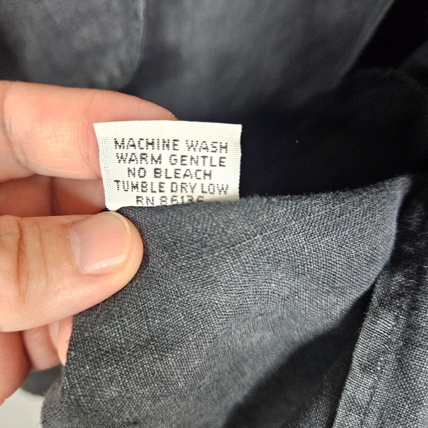 Vintage BRYN WALKER Women's Linen Button-Up Light Weight Hoodie Top S Black Linen Button-Up Shirt Womens Regular Size S Size S / US 4 / IT 40 - 3 Thumbnail