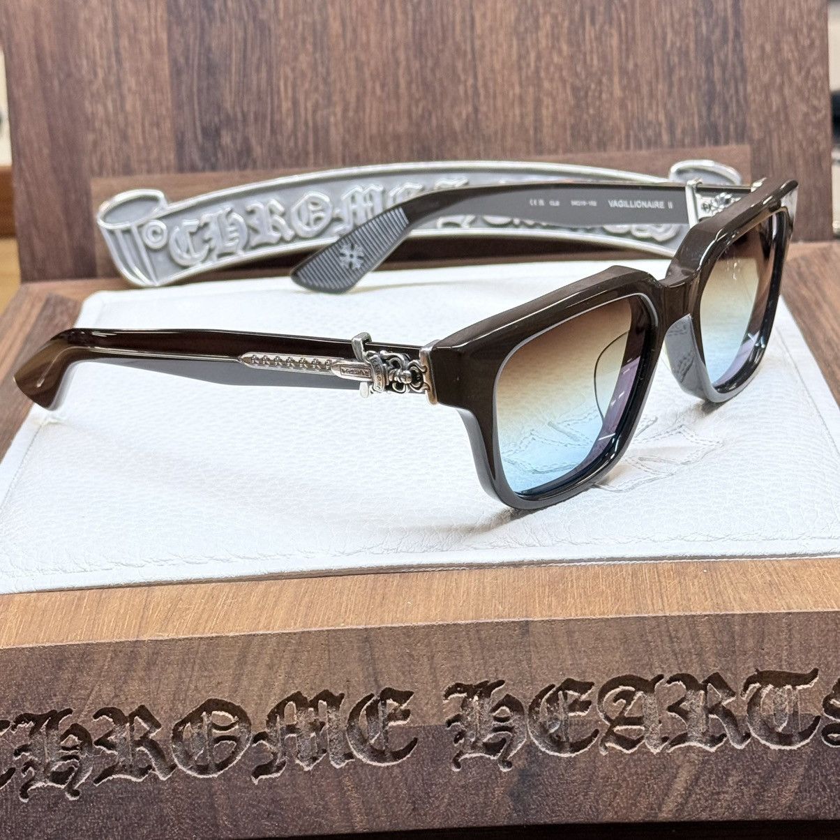 Chrome Hearts Chrome Hearts Vagillionaire II ‘Murky Waters’ Sunglasses Size ONE SIZE - 4 Thumbnail
