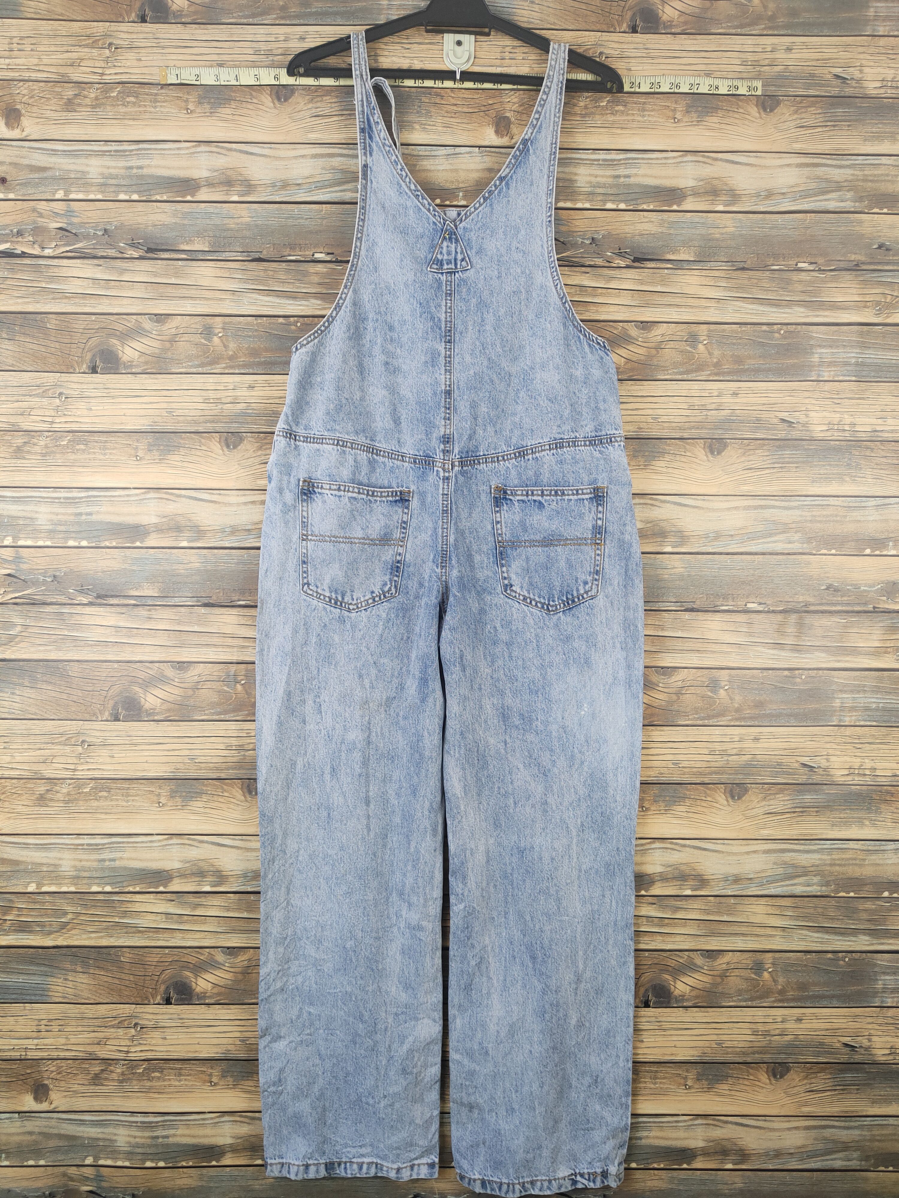 Japanese Brand × Vintage Streetwear Vintage Japan Brand Light Blue Denim Jumpsuits Size 34" / US 12 / IT 48 - 10 Thumbnail