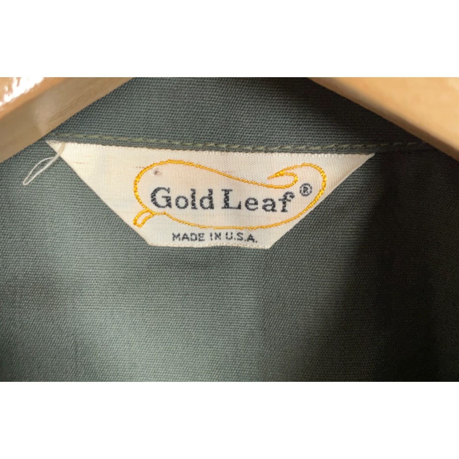 Vintage Vintage Gold Leaf Men's Large Green 60s Simco Boxy Fit Work Jacket Zip Front Full Lightweight Pockets Unlined USA Made Size US L / EU 52-54 / 3 - 3 Thumbnail