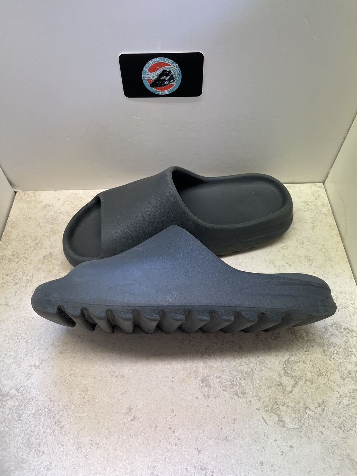 Yeezy Size 10 - Adidas Yeezy Slide Dark Onyx ID5103 Size US 10 / EU 43 - 1 Thumbnail