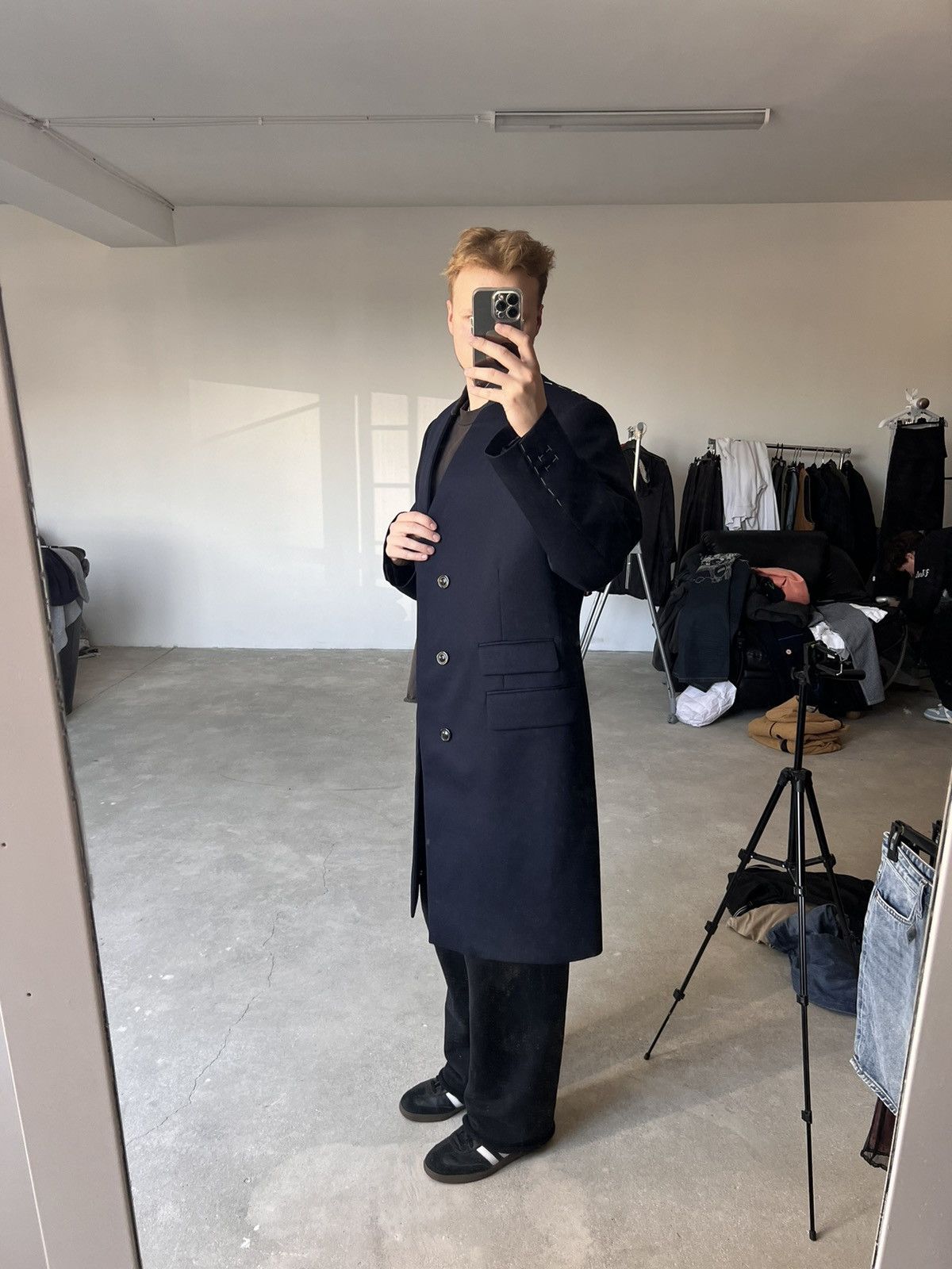 Maison Margiela NWT Maison Margiela Collarless Wool Cavalry Coat Size US L / EU 52-54 / 3 - 15 Thumbnail