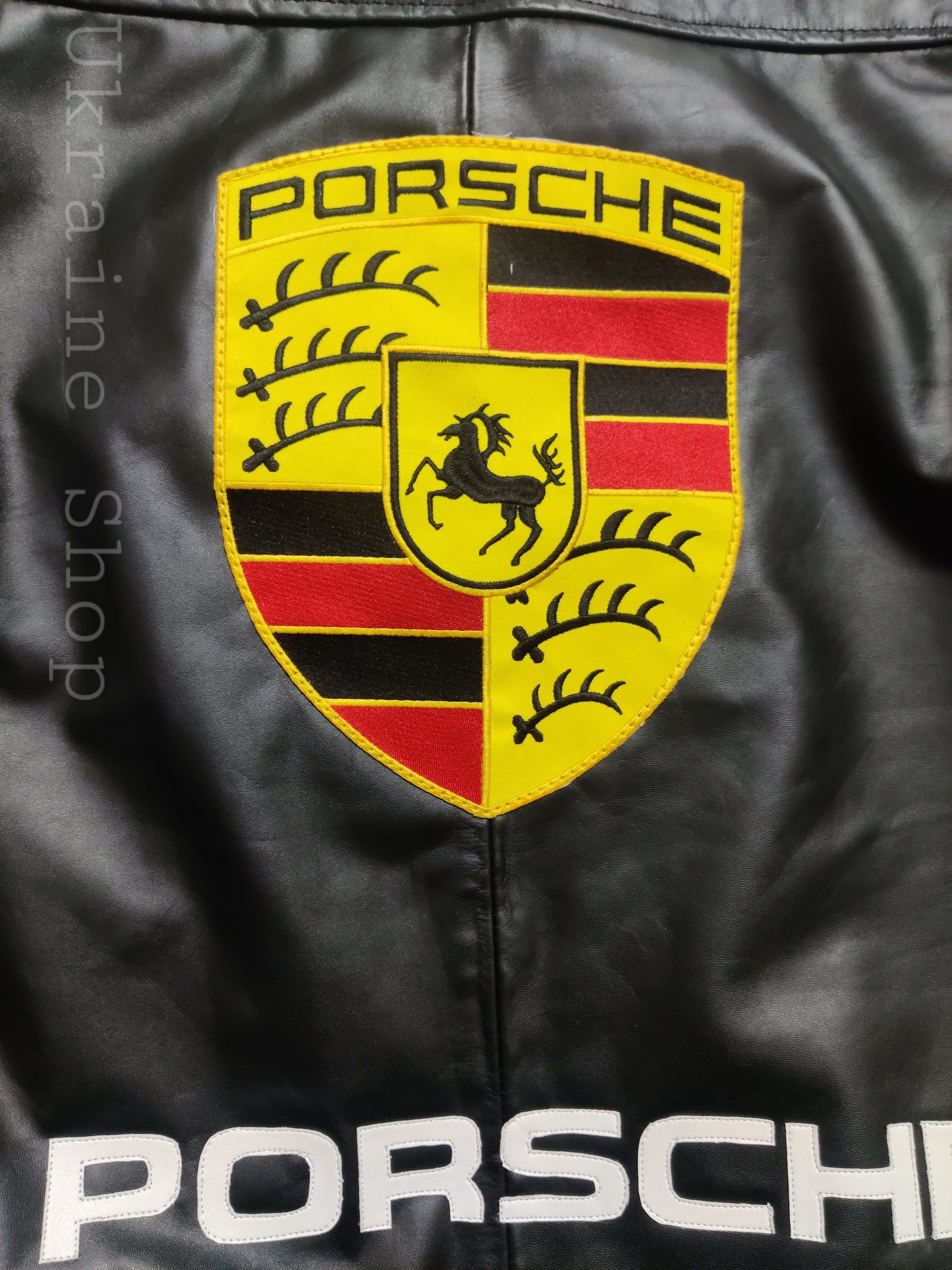Other Porsche Rare Vintage Leather Jacket Size US M / EU 48-50 / 2 - 10 Thumbnail