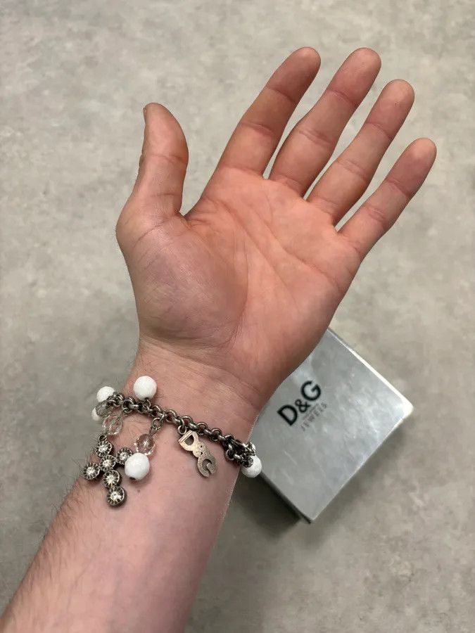 Dolce & Gabbana 2000s Dolce & Gabbana Cross Charm Bracelet Size ONE SIZE - 2 Thumbnail
