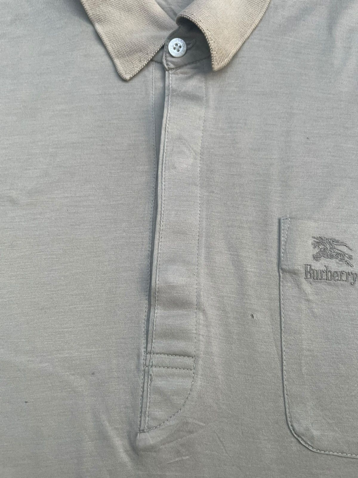 Burberry × Designer × Vintage Vintage Burberrys Polo Tshirt Size US M / EU 48-50 / 2 - 6 Thumbnail