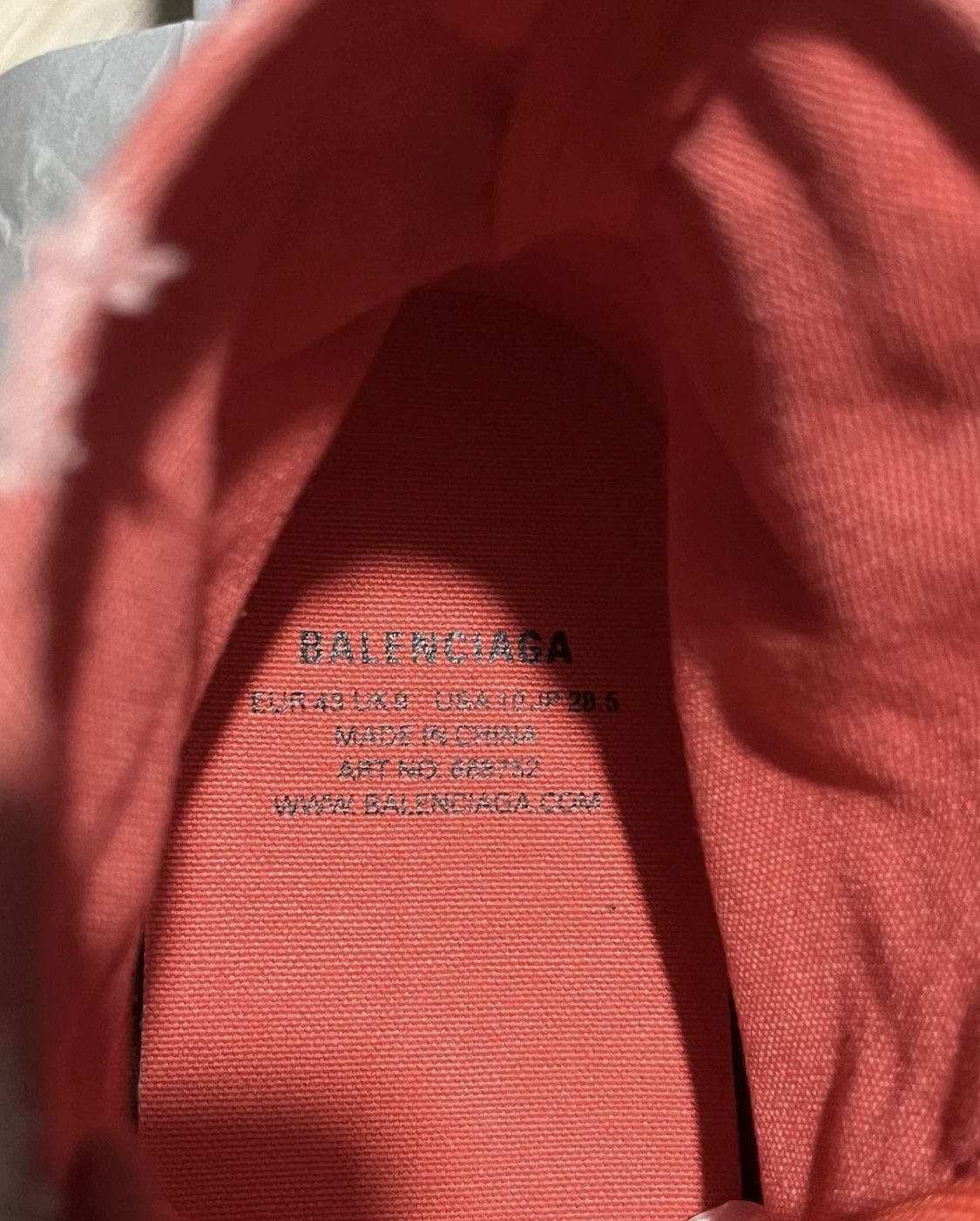 Balenciaga Balenciaga Paris High Top Red Size US 13 / EU 46 - 9 Thumbnail