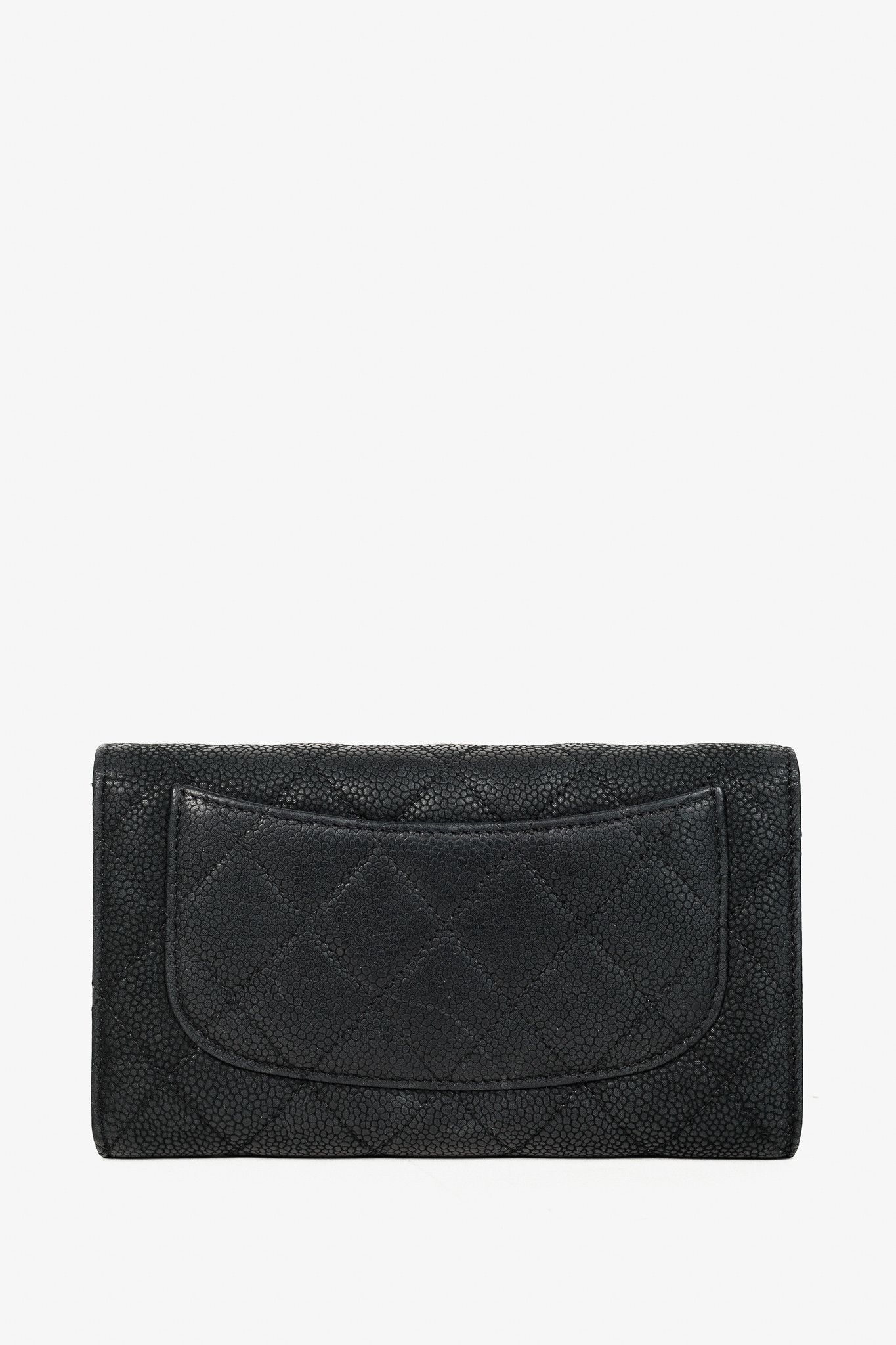 Chanel Chanel 13S Caviar Classic Quilted Flap Portefeuille Wallet Size ONE SIZE - 4 Thumbnail