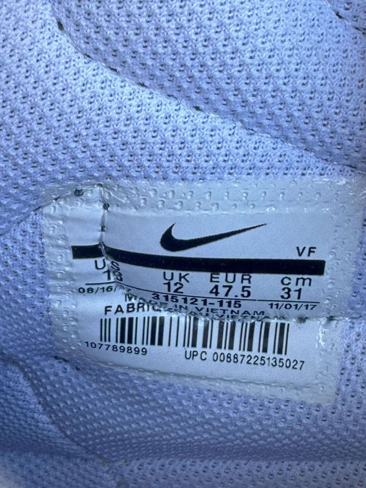 John Geiger JOHN GEIGER X NIKE AIR FORCE 1 HIGH MISPLACED CHECKS SIZE 13 Size US 13 / EU 46 - 7 Thumbnail