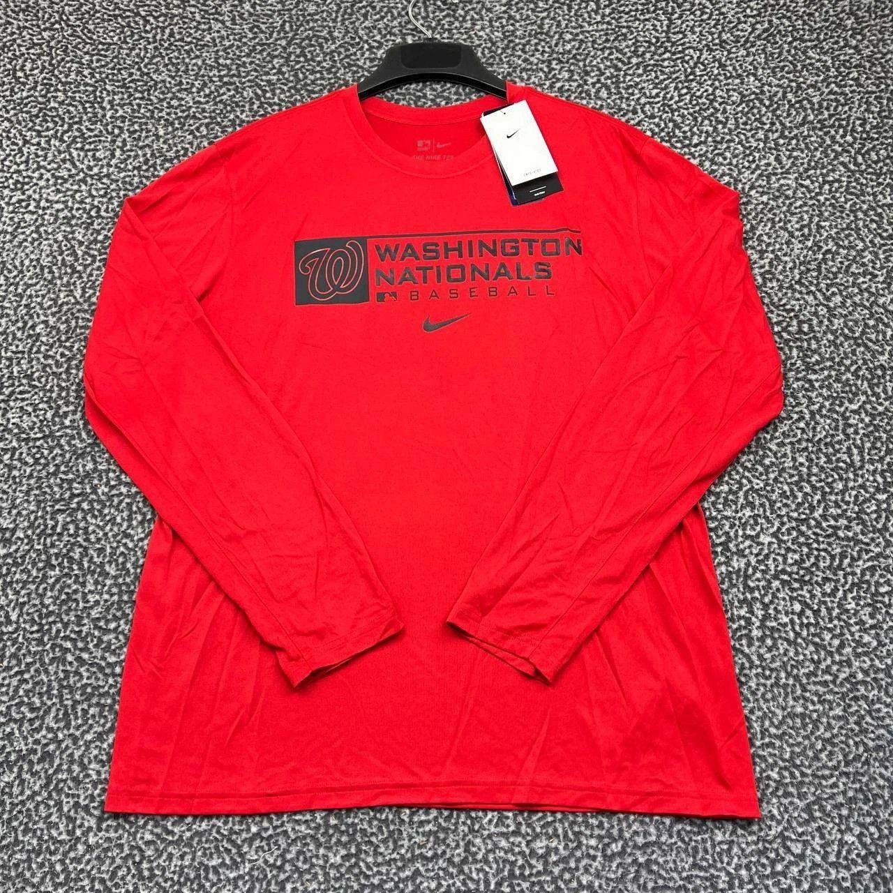 Nike Nike Dri-Fit Shirt Men Washington Nationals Crew Neck L Size US L / EU 52-54 / 3 - 1 Thumbnail