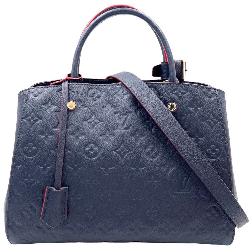 Louis Vuitton Emplant Montaigne MM Shoulder Bag Marine Rouge Navy