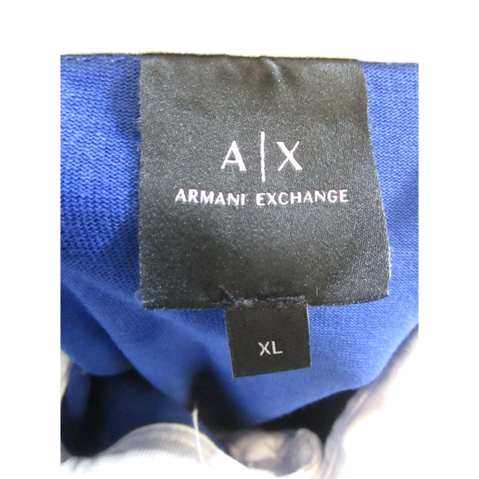 Armani Exchange VINTAGE Armani Exchange AX Polo Shirt Mens XL Blue White Cotton Golf Size US XL / EU 56 / 4 - 3 Thumbnail