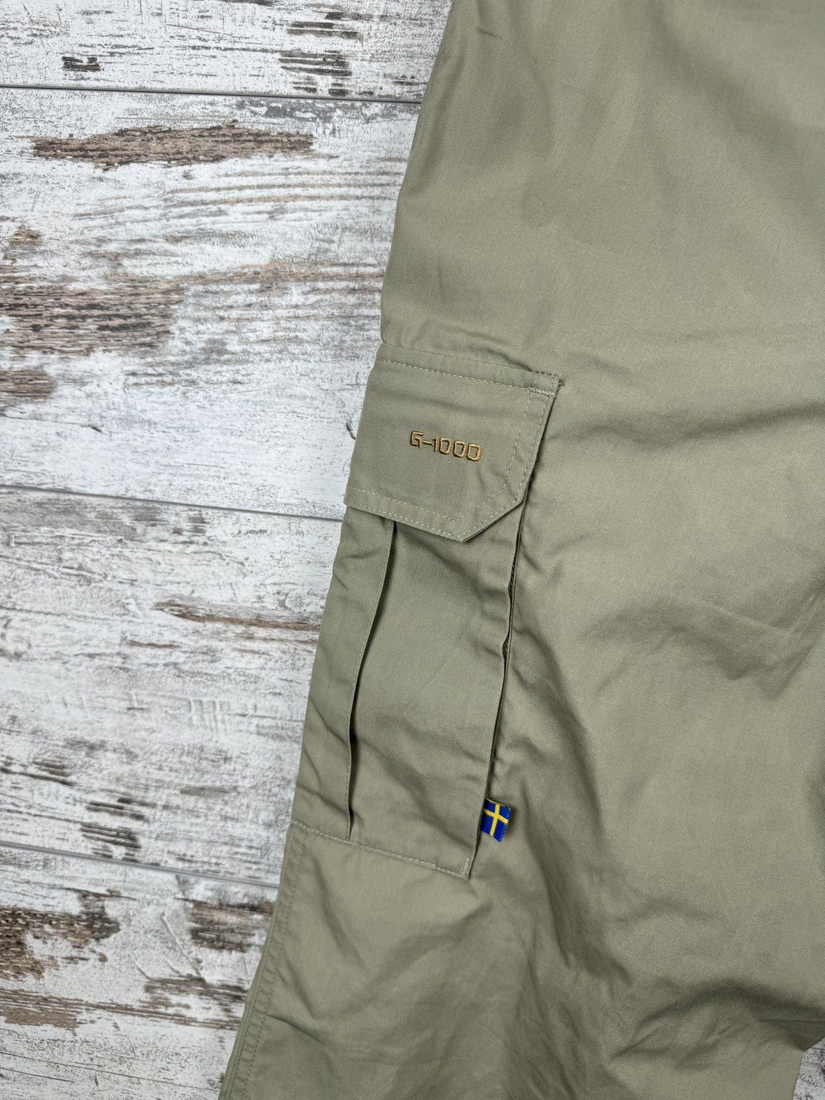 Fjallraven Mens Vintage FjallRaven g1000 cargo pants waxed Size US 30 / EU 46 - 9 Thumbnail
