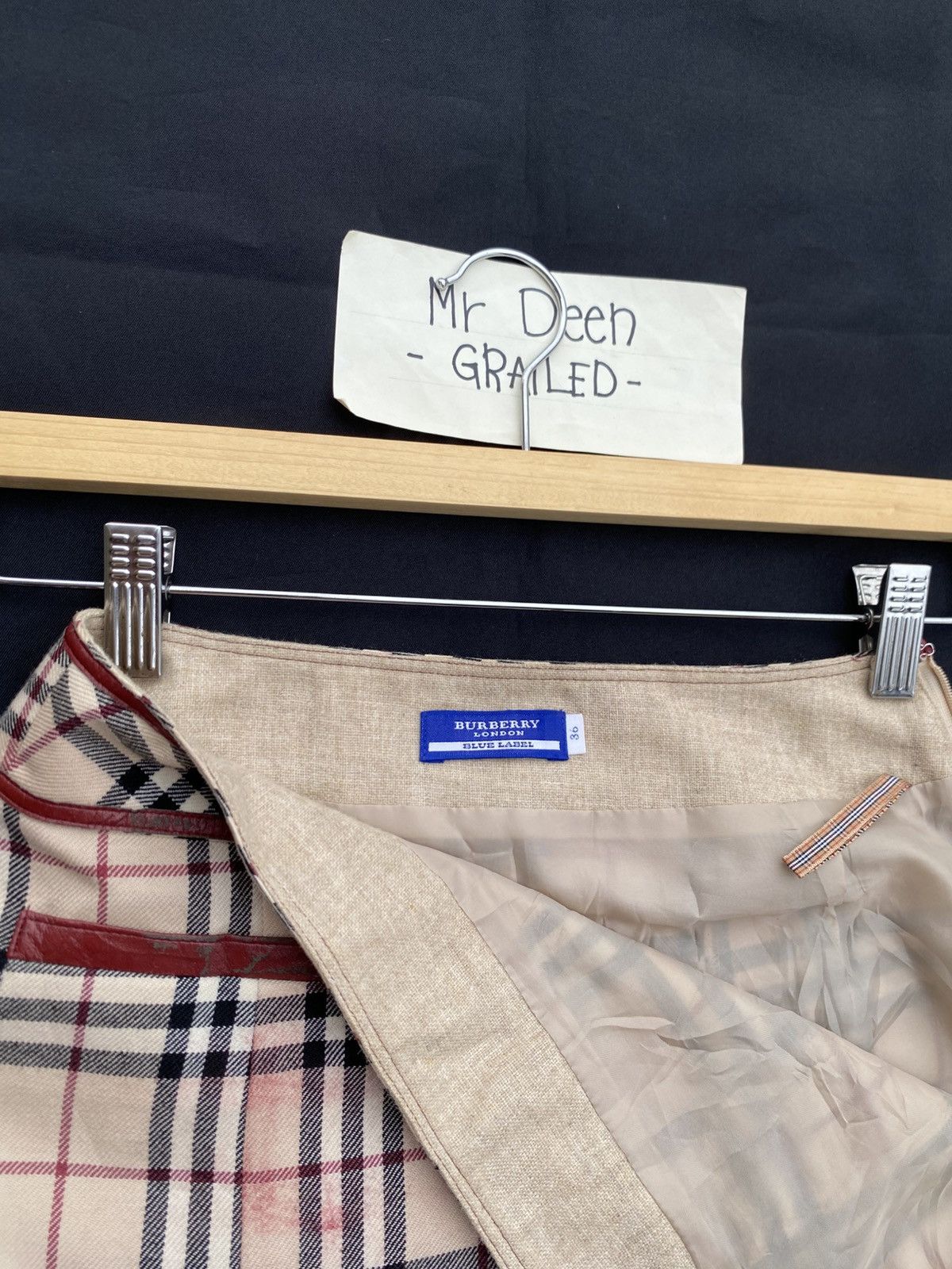 Burberry Rare Vintage Burberry Checkered Brown Midi Skirt Size 25" / US 0 / IT 36 - 11 Thumbnail