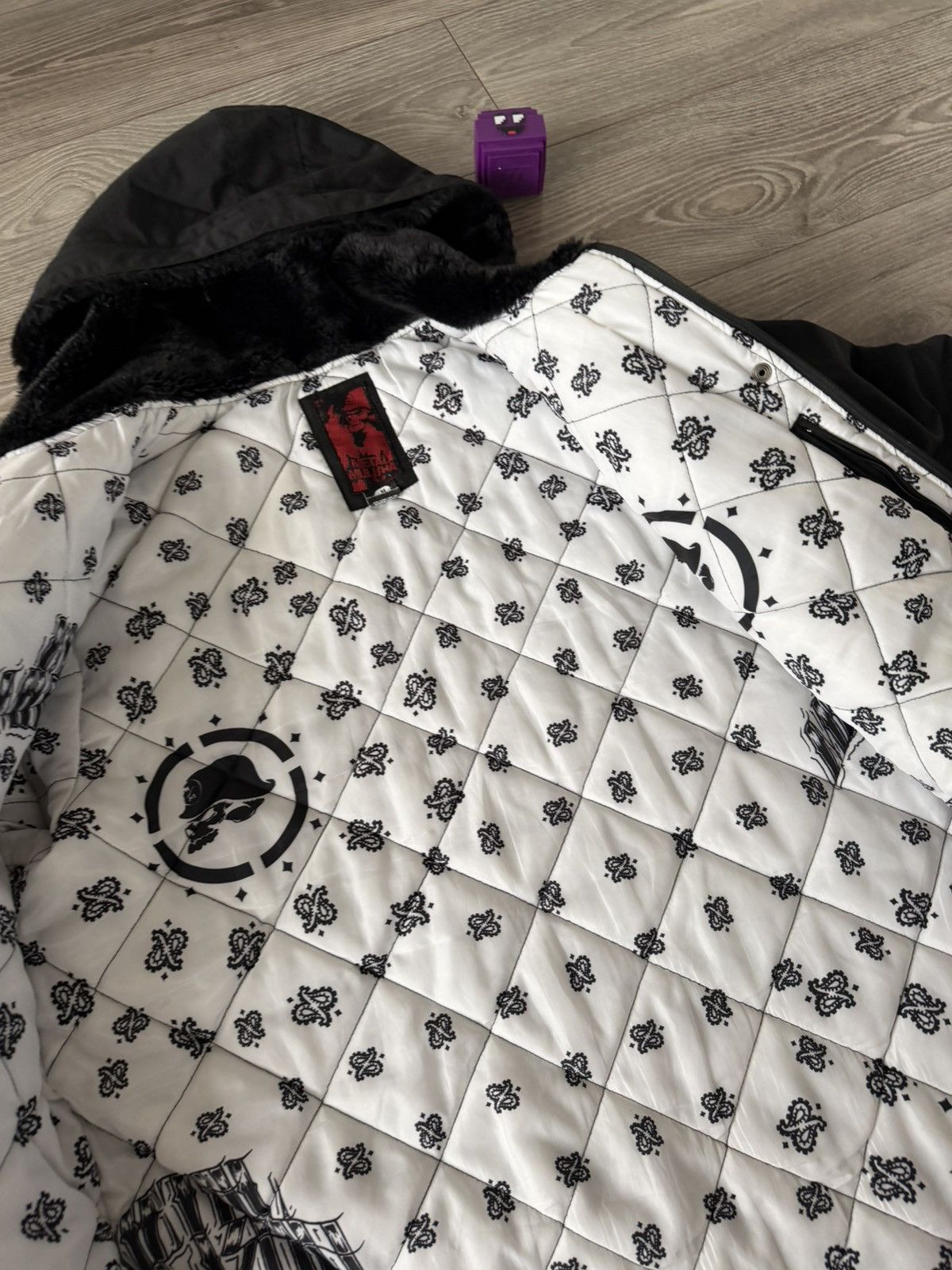 Affliction ‼️Y2K Metal Mulisha Monogram Printed Back Logo Fure Jacket‼️ Size US M / EU 48-50 / 2 - 16 Thumbnail