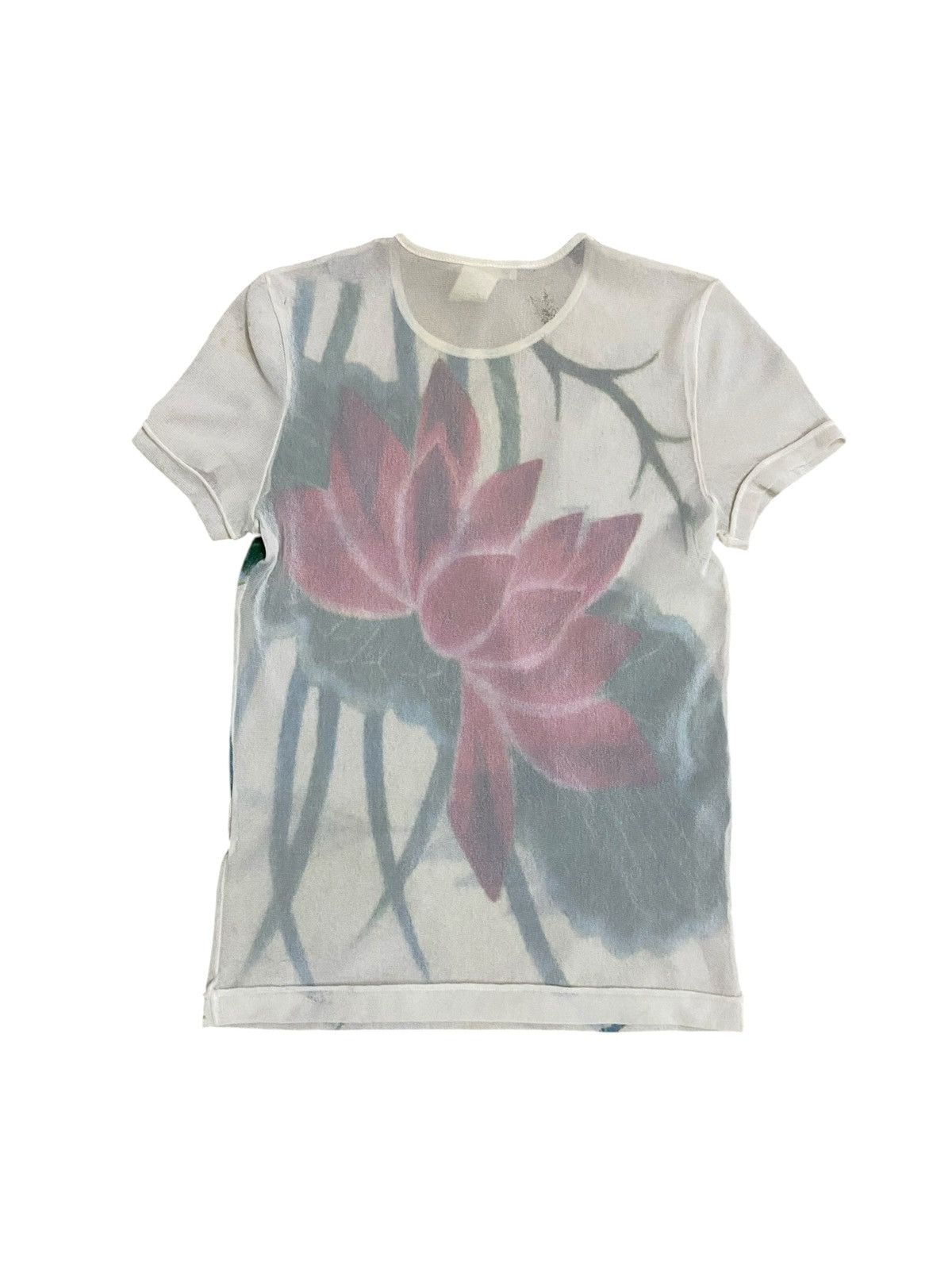 Vivienne Tam 90s VIVIENNE TAM RED LOTUS SHORT SLEEVE SHIRT Size S / US 4 / IT 40 - 2 Thumbnail