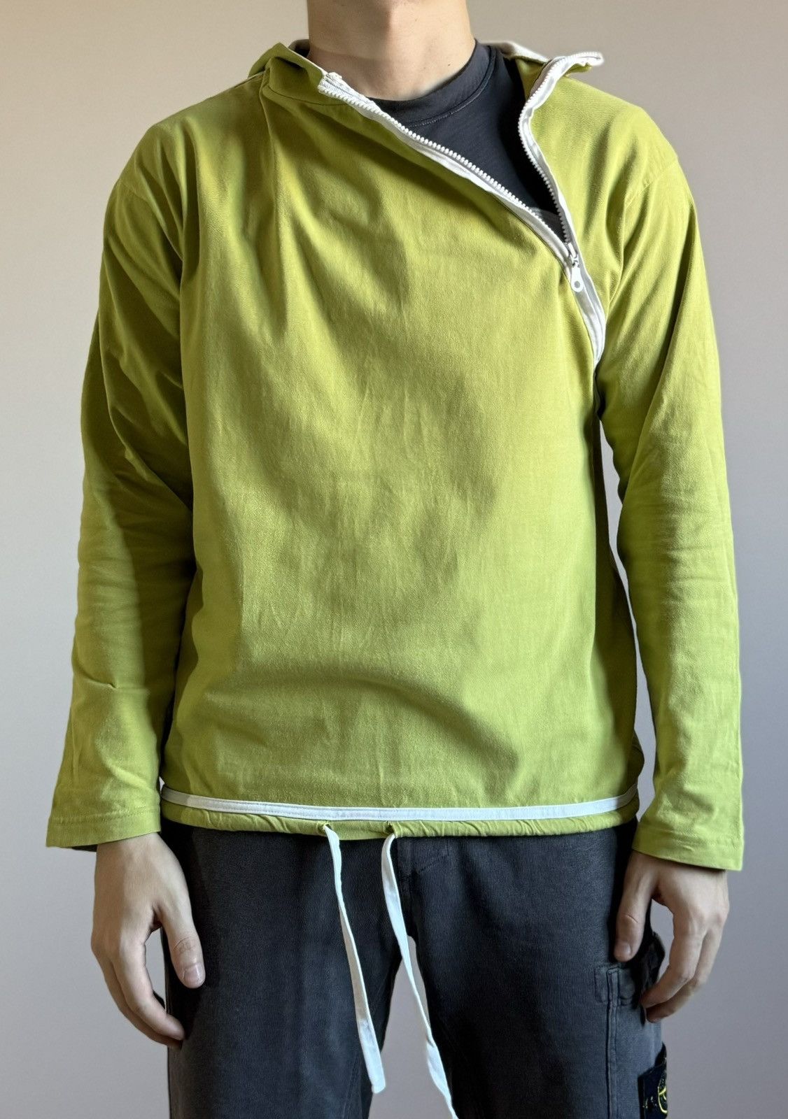 Adolfo Dominguez Adolfo Domínguez “Salta” Asymmetrical Zip Hoodie Avant Garde Size US M / EU 48-50 / 2 - 5 Thumbnail