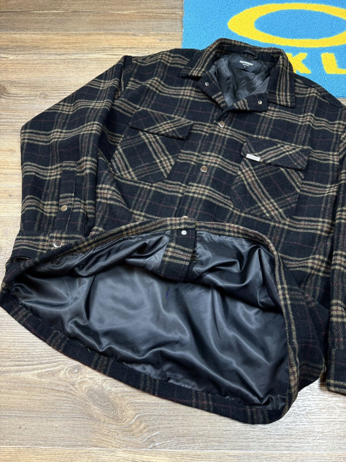 Represent Clo. Represent Oversized Brown Checkered Flannel Jacket Size US XL / EU 56 / 4 - 10 Thumbnail