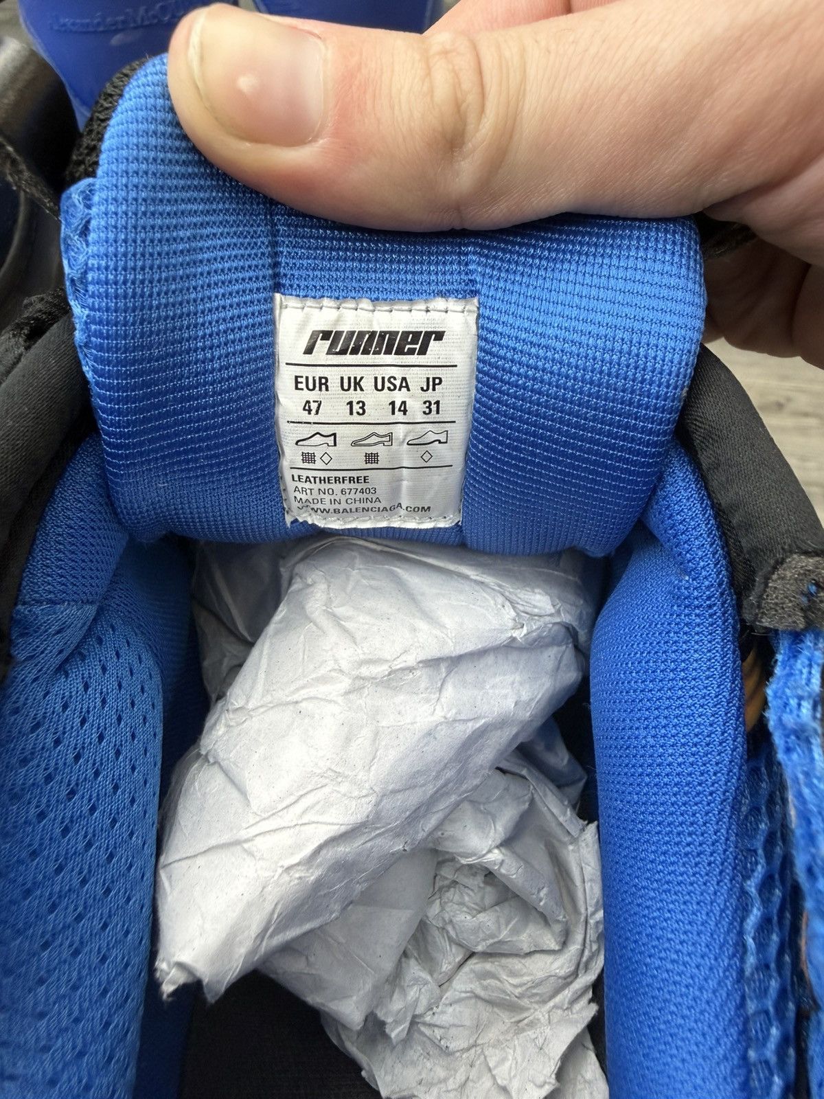 Balenciaga Balenciaga Runner - Blue/Orange Size US 14 / EU 47 - 7 Thumbnail