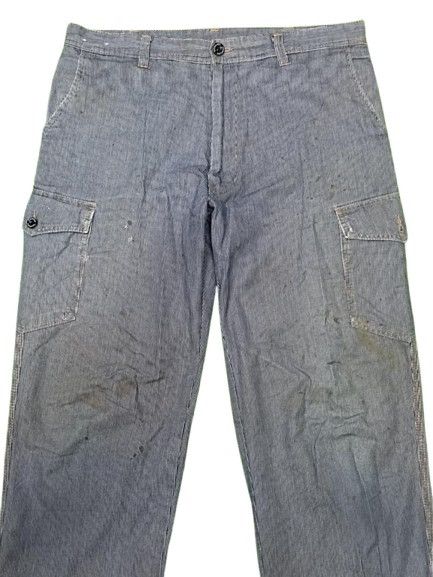 Japanese Brand × Vintage EVENRIVER VINTAGE BONDAGE CARGO STRIPE JEANS Size US 36 / EU 52 - 2 Thumbnail