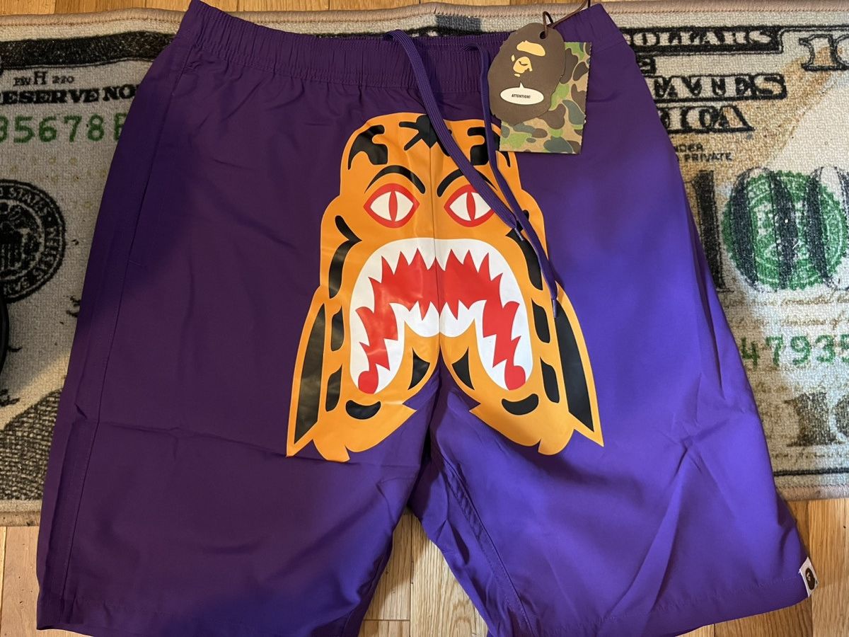 Bape Tiger Beach Shorts Size US 40 / EU 56 - 1 Thumbnail