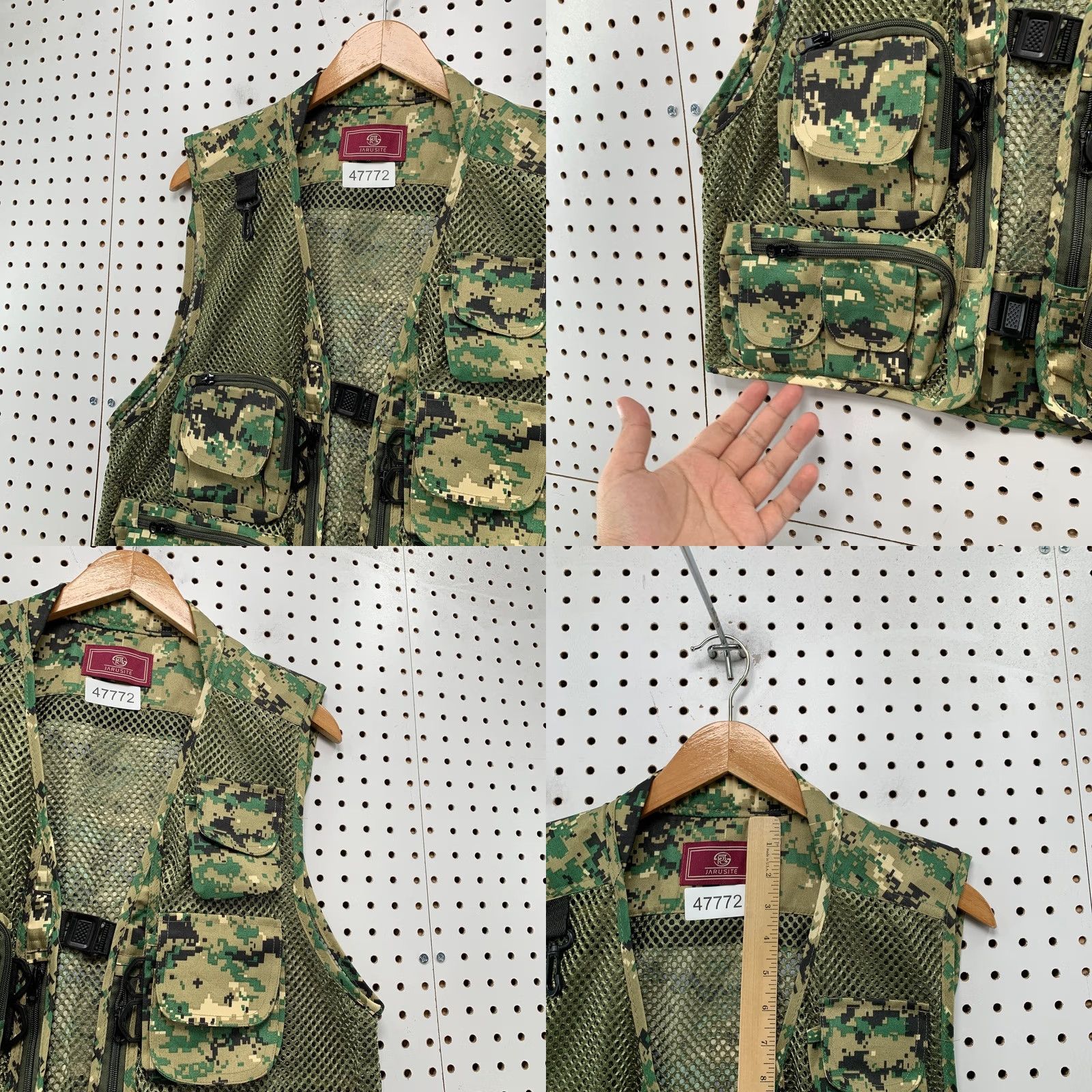 Vintage JARUSITE Camo Utility Vest Mens Small Green Camouflage NEW Hunt Outdoor Fish Size US S / EU 44-46 / 1 - 8 Thumbnail