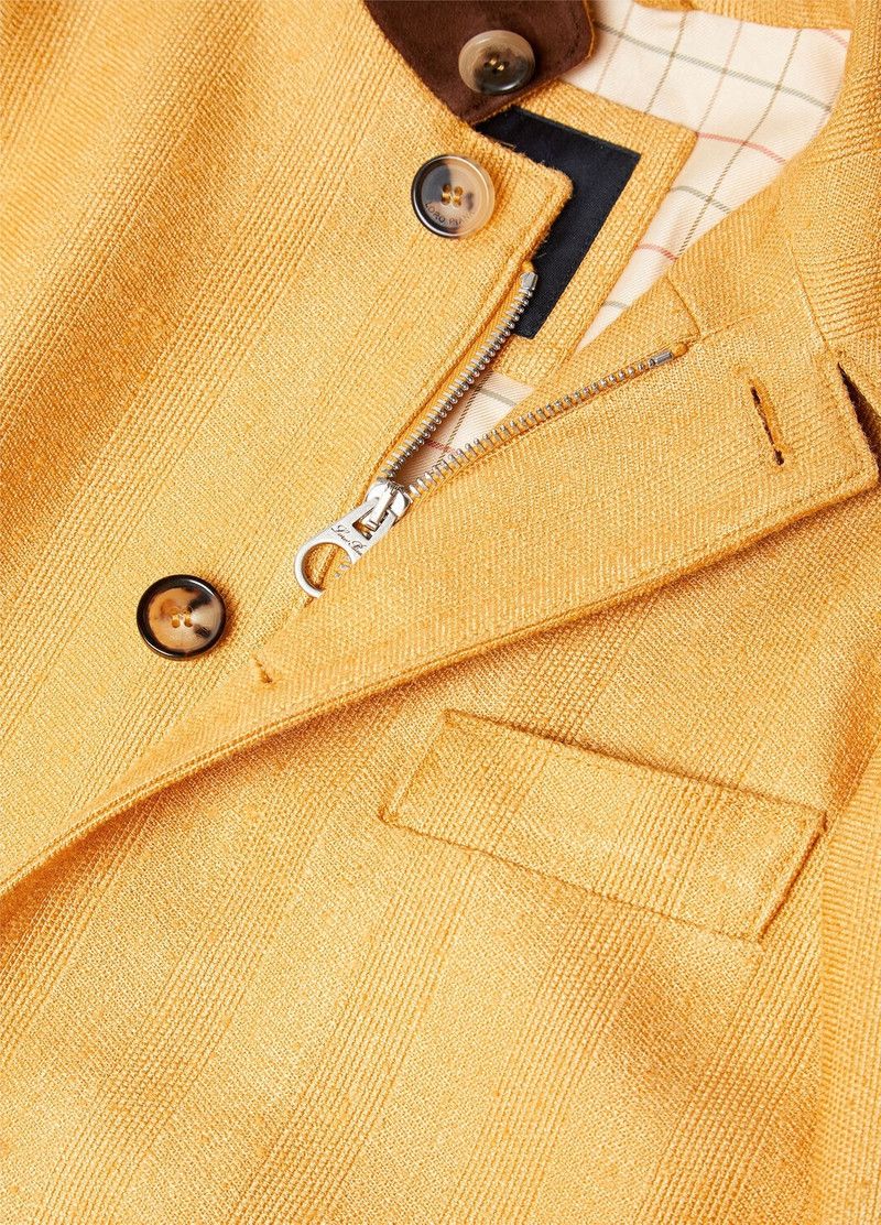 Loro Piana o1srvl11e0526 FAP0457 Roadster Mini Jacket In Yellow Size S / US 4 / IT 40 - 8 Thumbnail