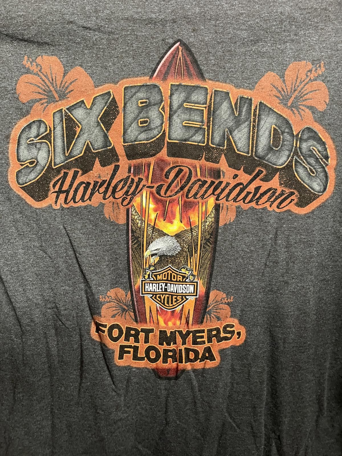 Harley Davidson T-shirt Harley Davidson Surfboard Flames Bald Eagle Surf Tee Size US XXL / EU 58 / 5 - 6 Thumbnail