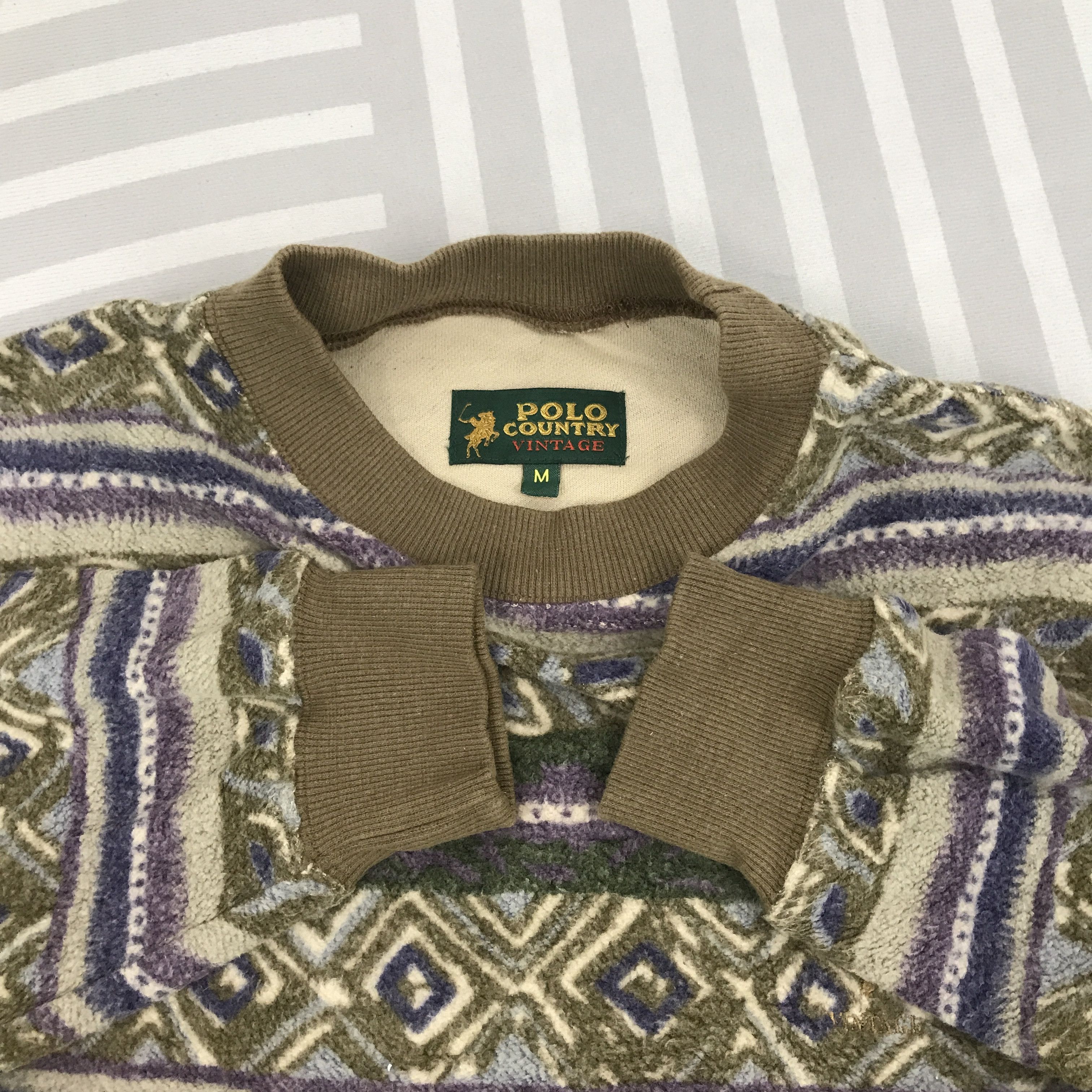 Japanese Brand × Vintage Vintage Polo Country Navajo striped design Sweatshirt Size US M / EU 48-50 / 2 - 7 Thumbnail
