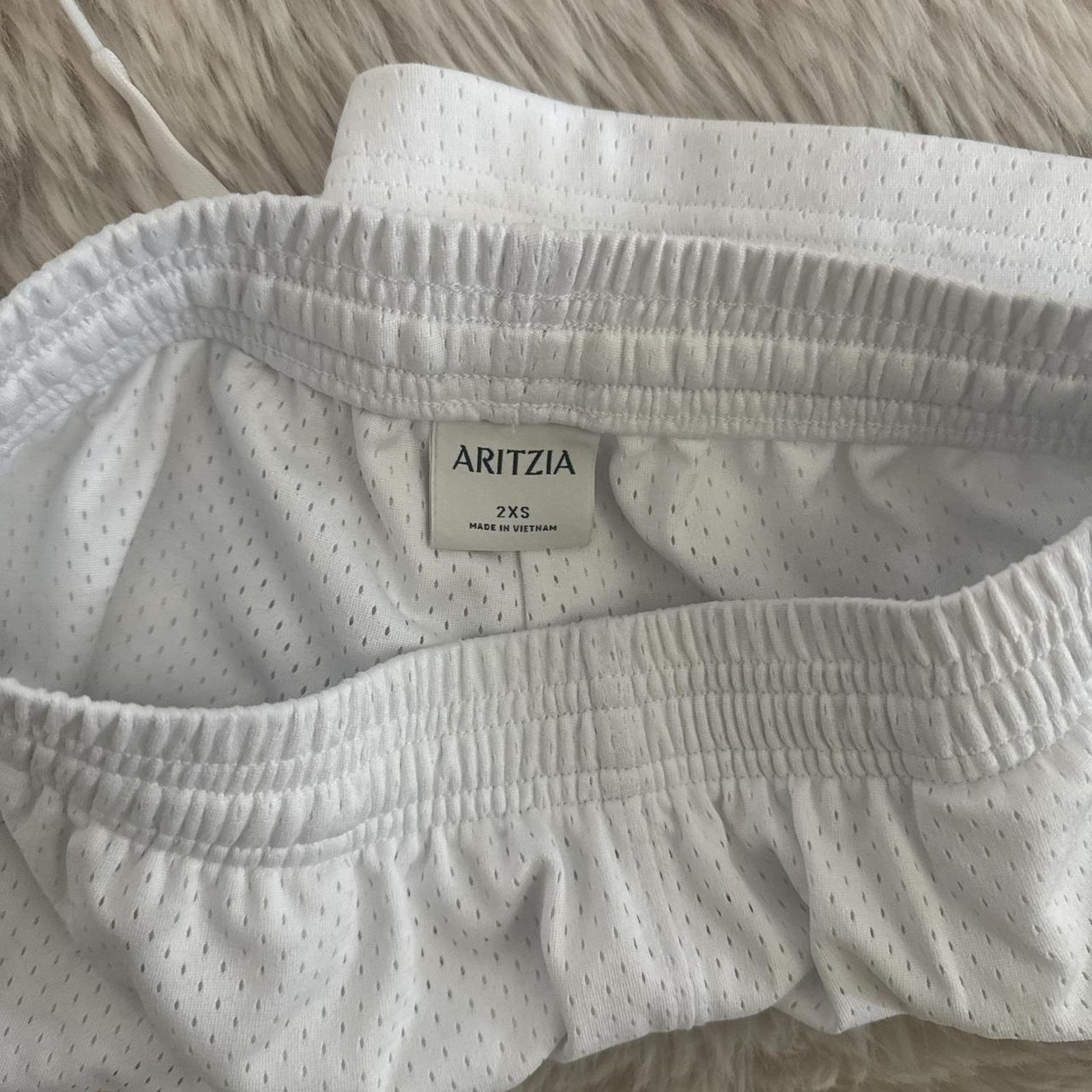 Aritzia NWOT ARITZIA Courtside Mid Thigh Short - White Red XXS Size 24" / US 00 / IT 34 - 4 Thumbnail