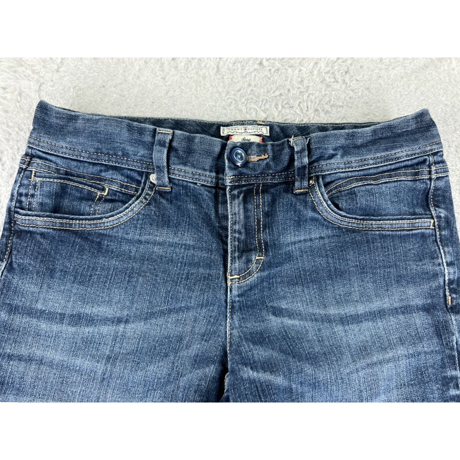 Tommy Hilfiger Tommy Hilfiger Jeans Womens 8 Blue Denim Skinny Leg 28x28 Vintage No Size 30" / US 8 / IT 44 - 4 Thumbnail