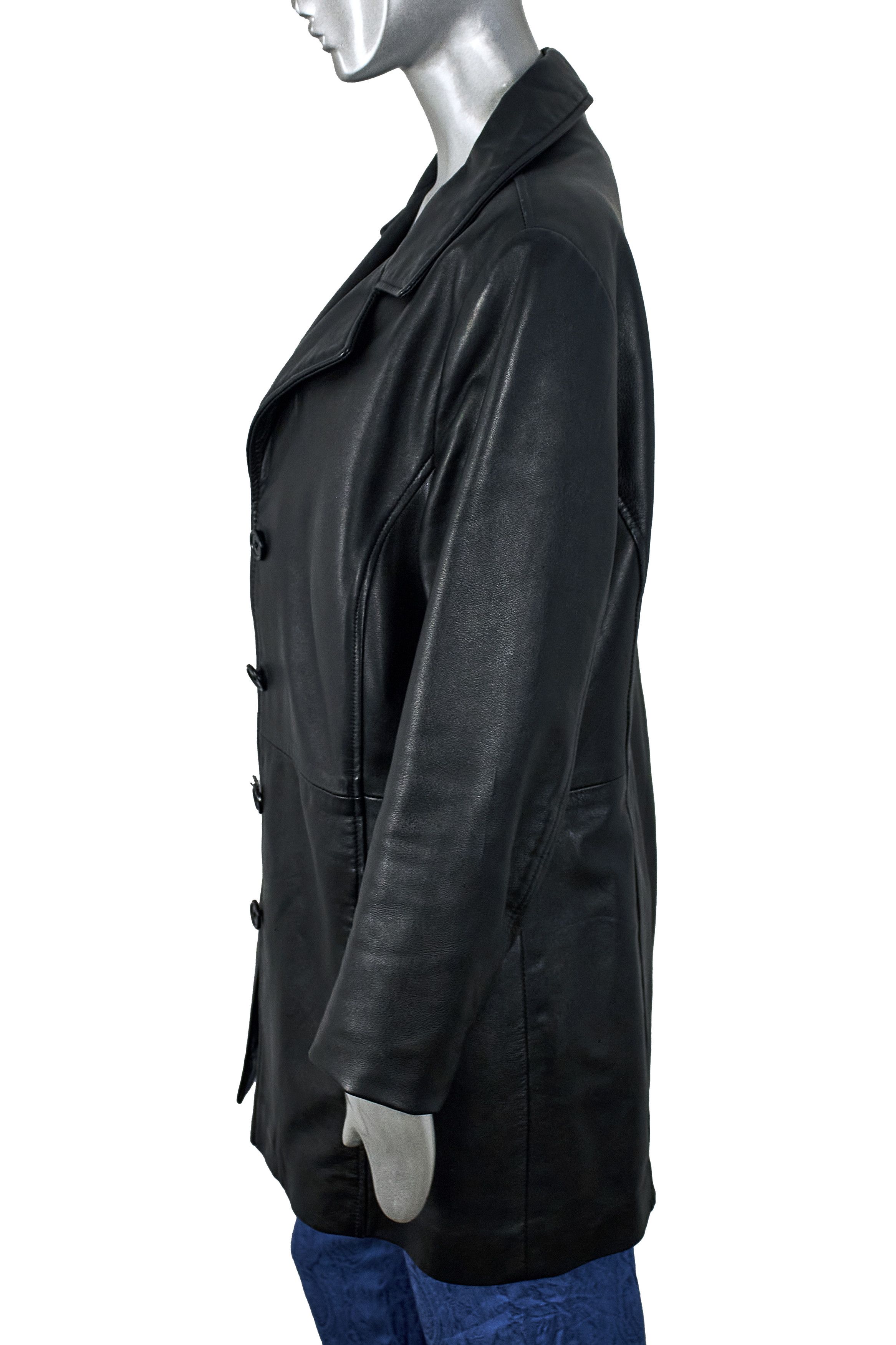 Vintage Vintage Y2K women's leather jacket coat blazer Size M / US 6-8 / IT 42-44 - 6 Thumbnail