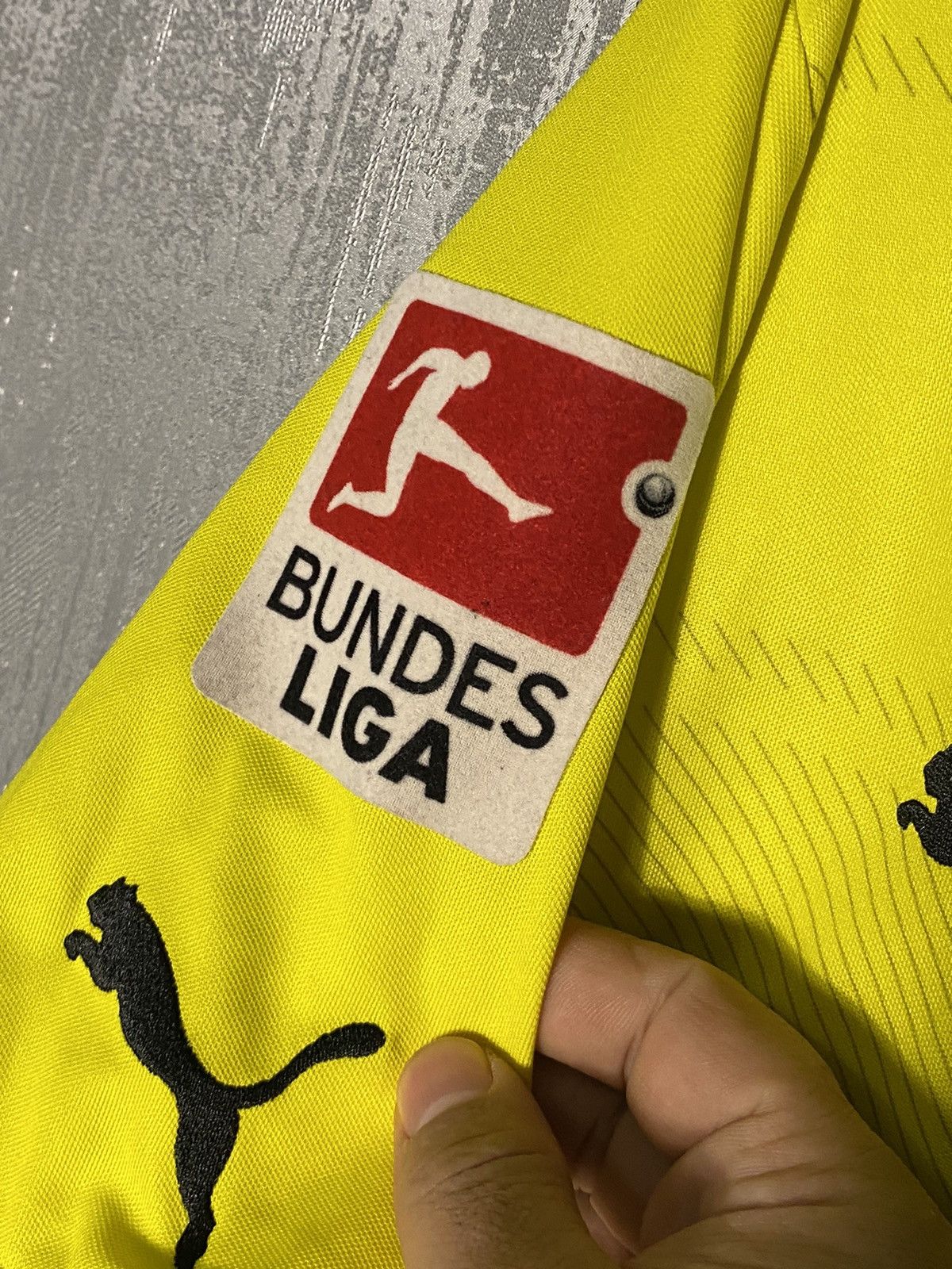 Puma × Vintage 2013 Puma Borussia Dortmund Soccer Jersey #11 Reus Size US L / EU 52-54 / 3 - 6 Thumbnail