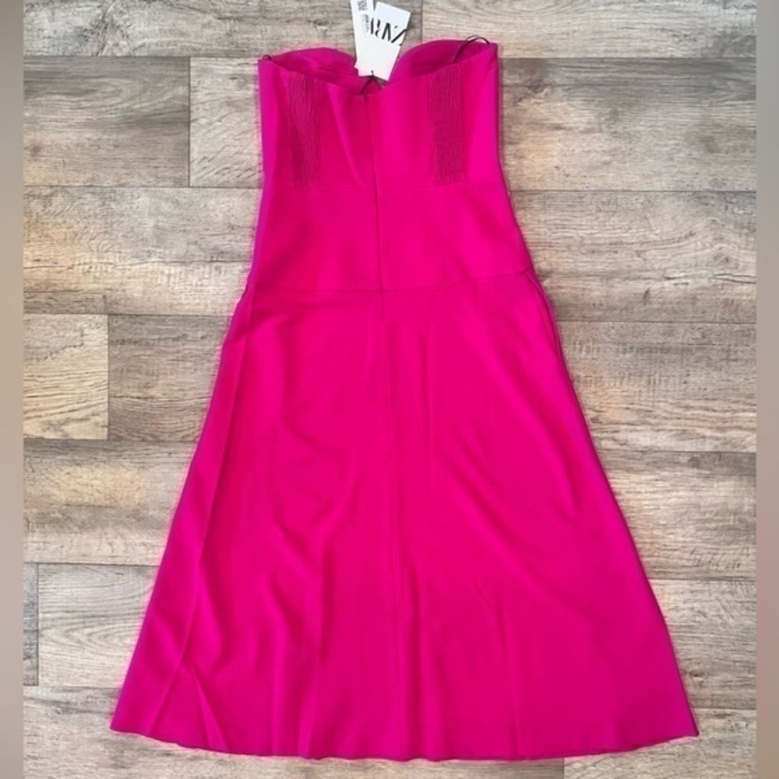 Zara ZARA Strapless Midi Dress NWT Size M / US 6-8 / IT 42-44 - 24 Thumbnail